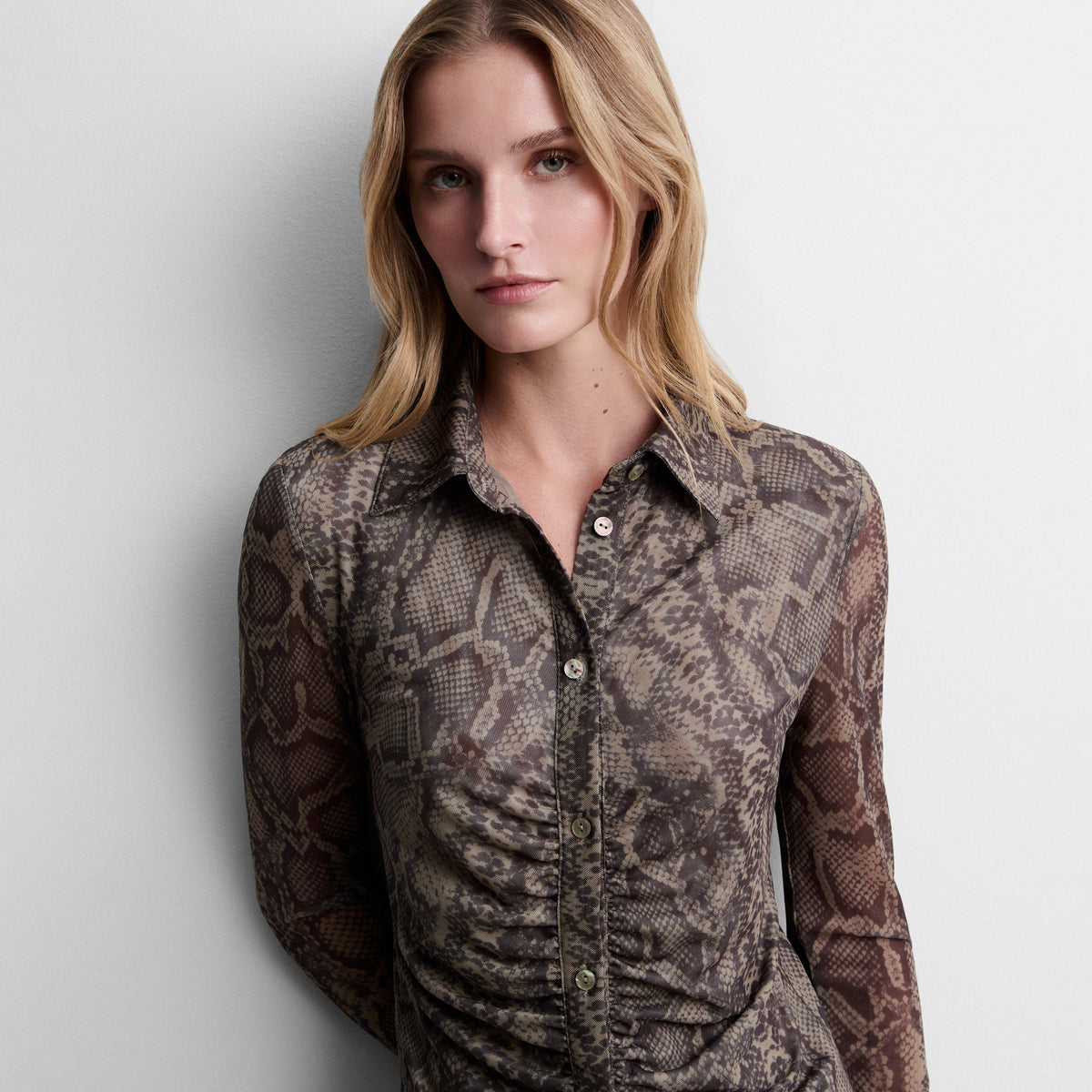 Camisa tul estampada