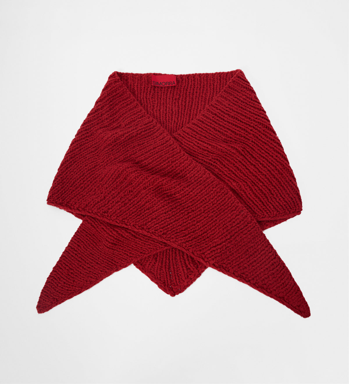 Bufanda triangular punto