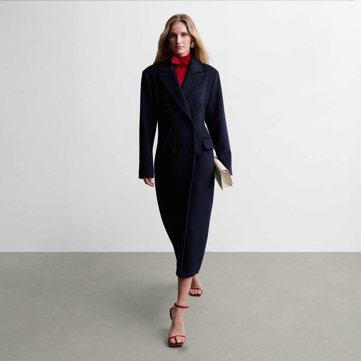 Tailored double-face coat