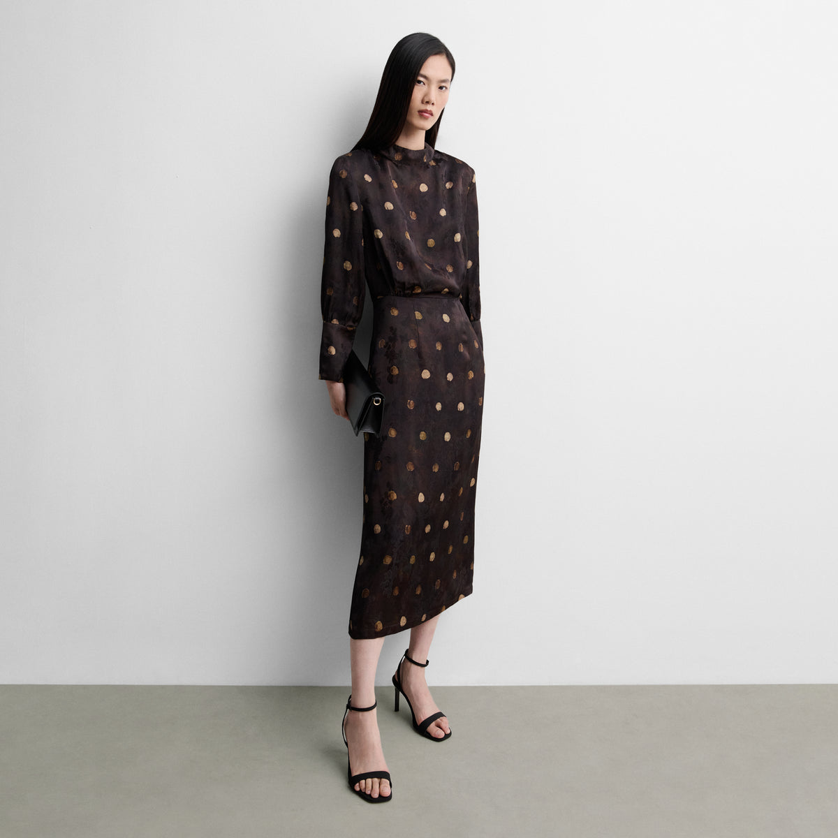 Vestido midi estampado