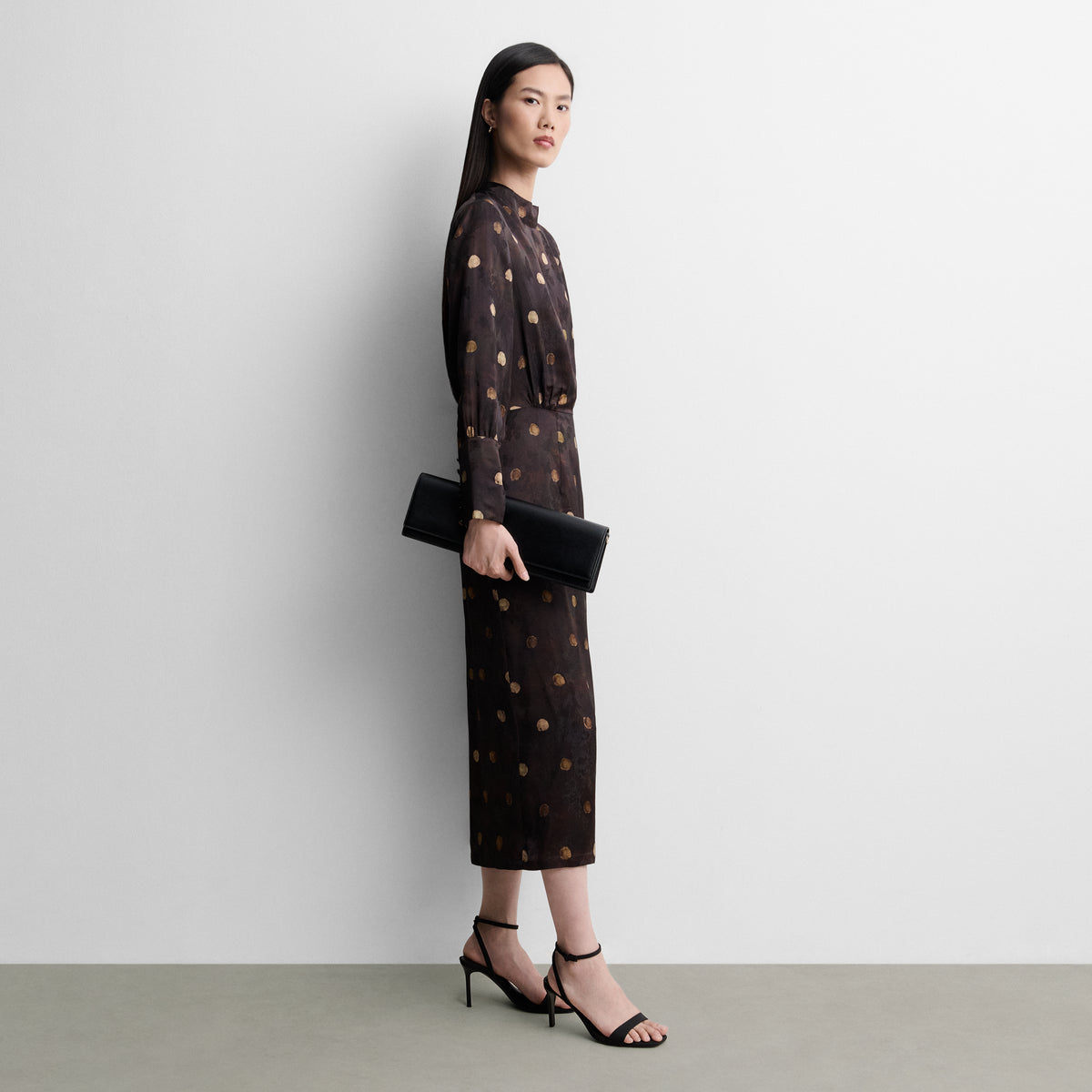Vestido midi estampado