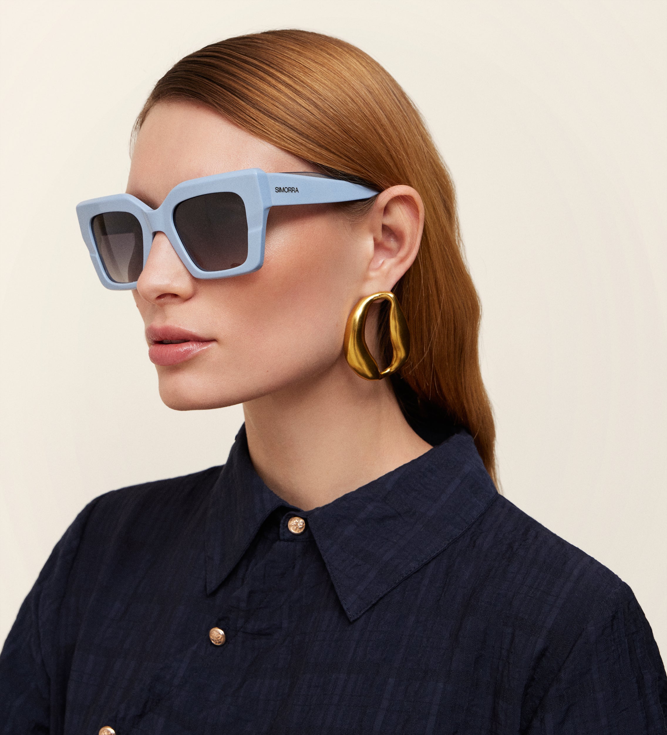 Lunettes de soleil œil de chat oversize