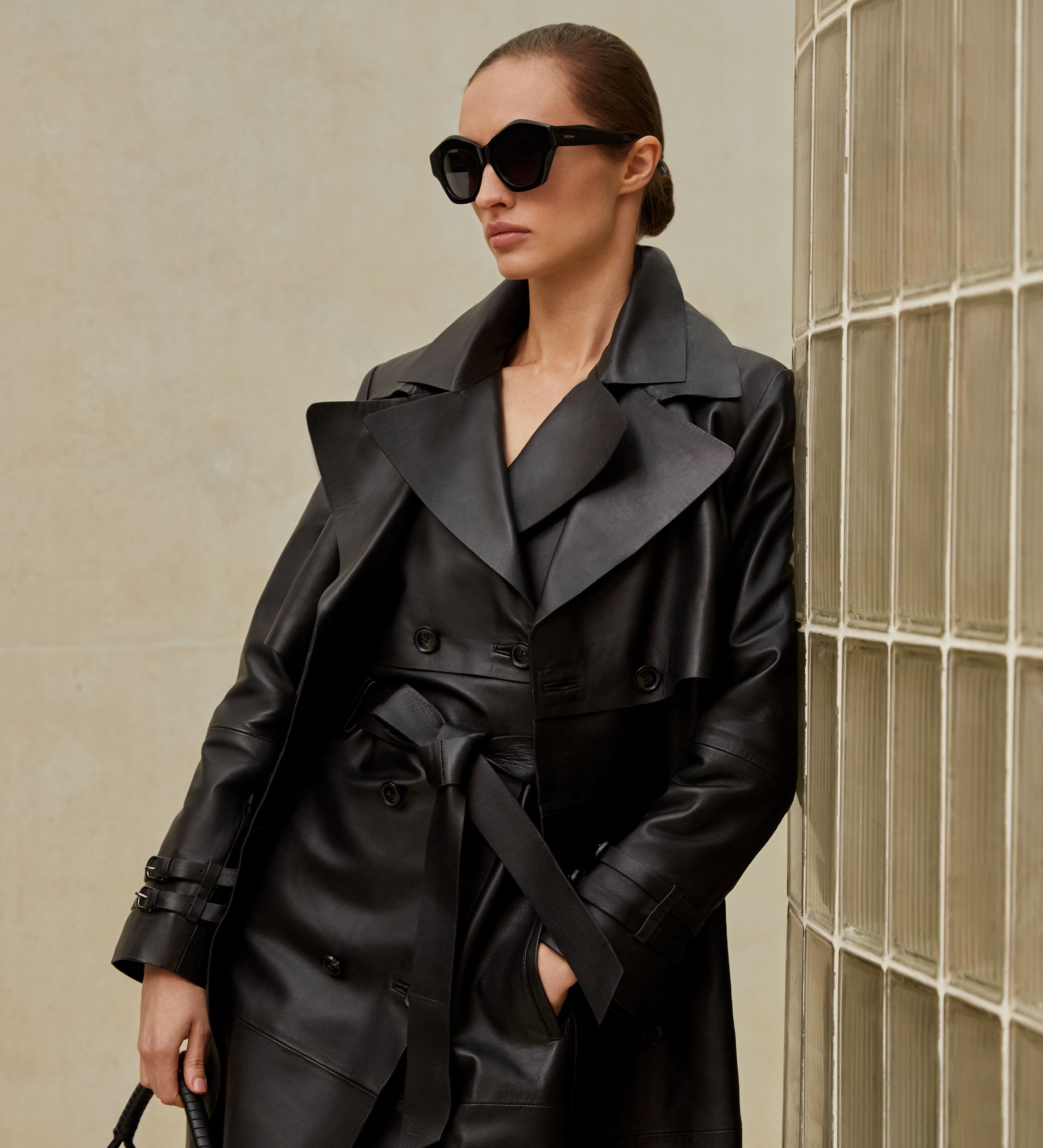 Gafas sol ovalada oversize
