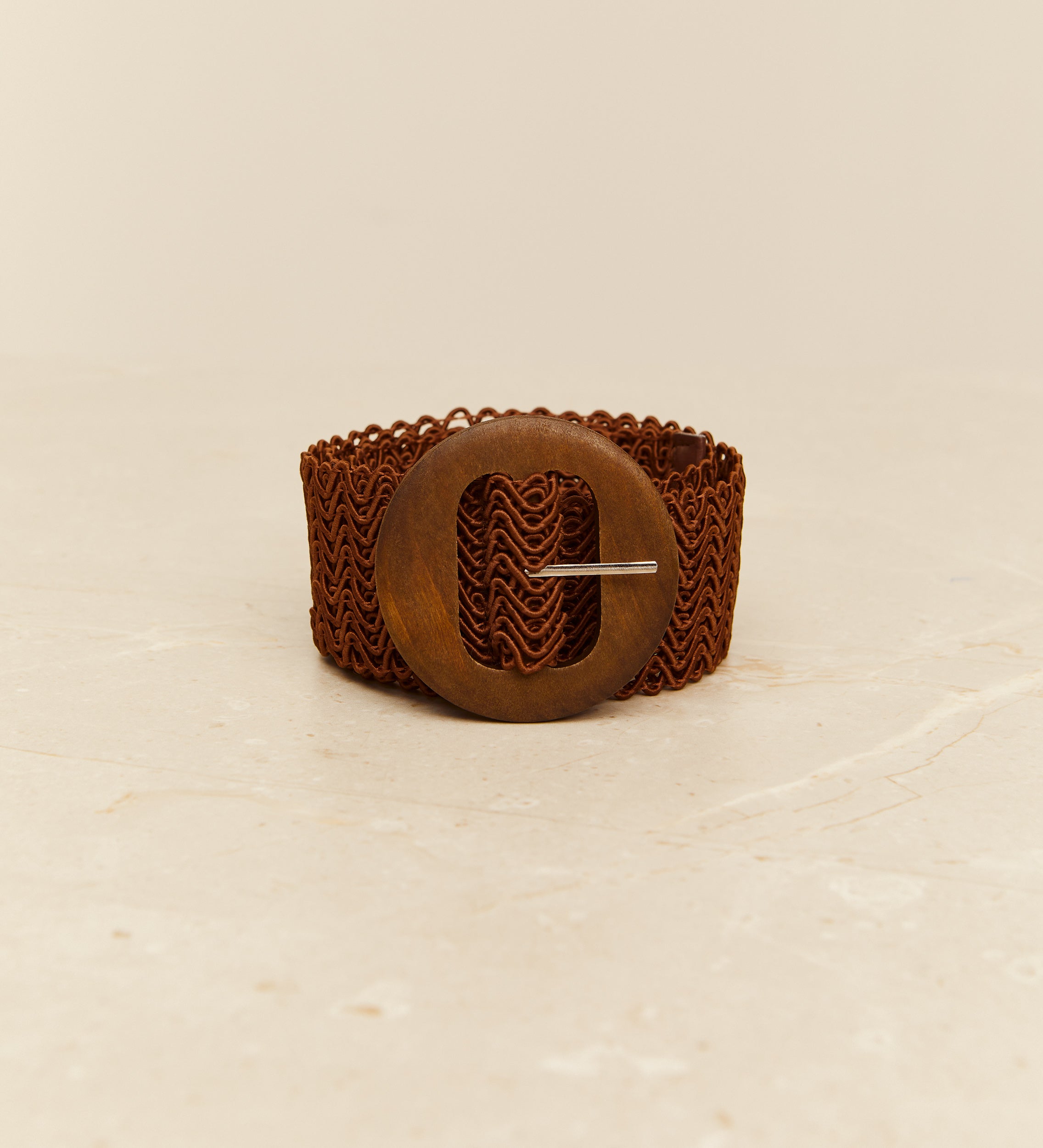Rope round buckle belt