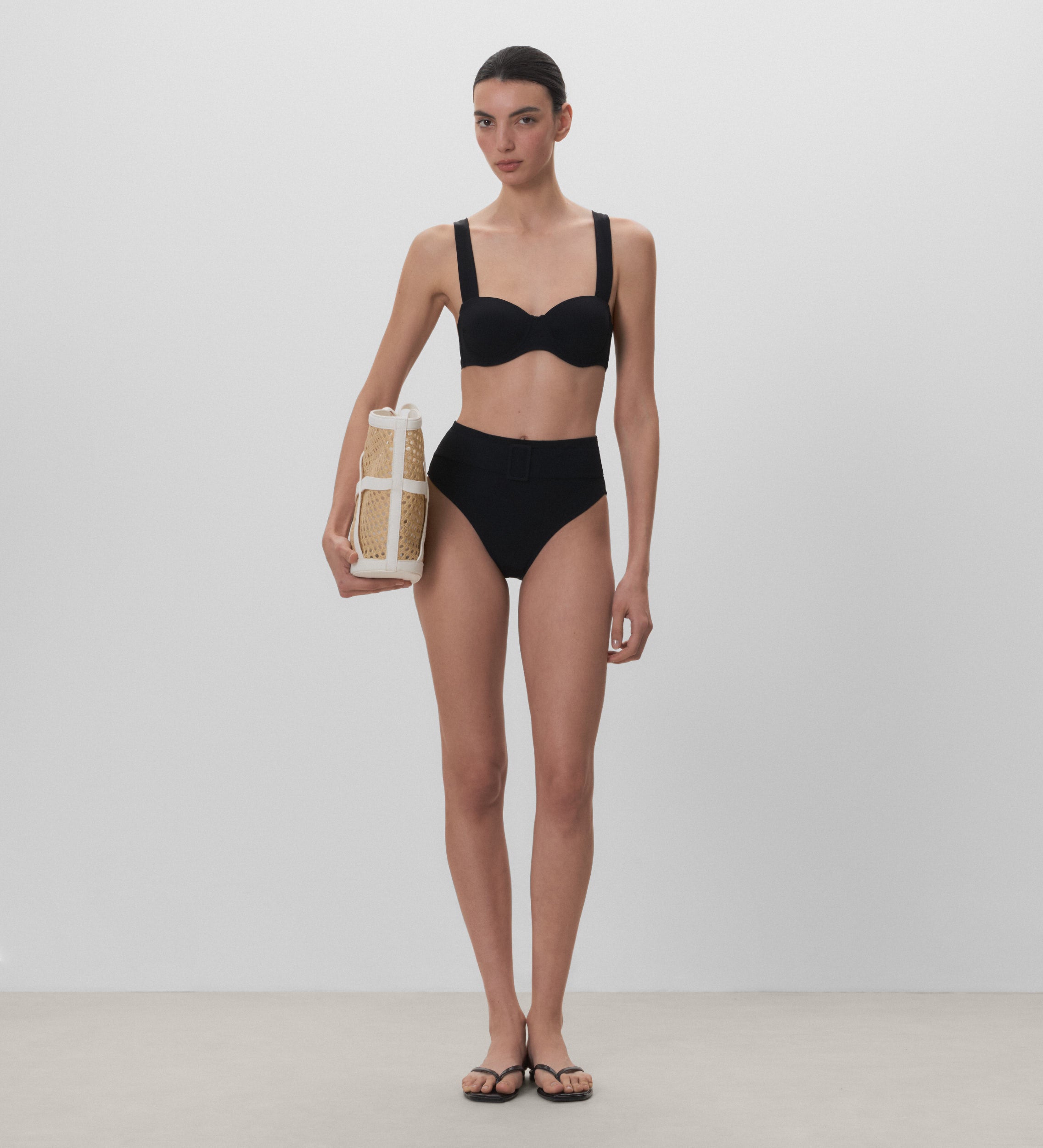 Bas de bikini taille haute