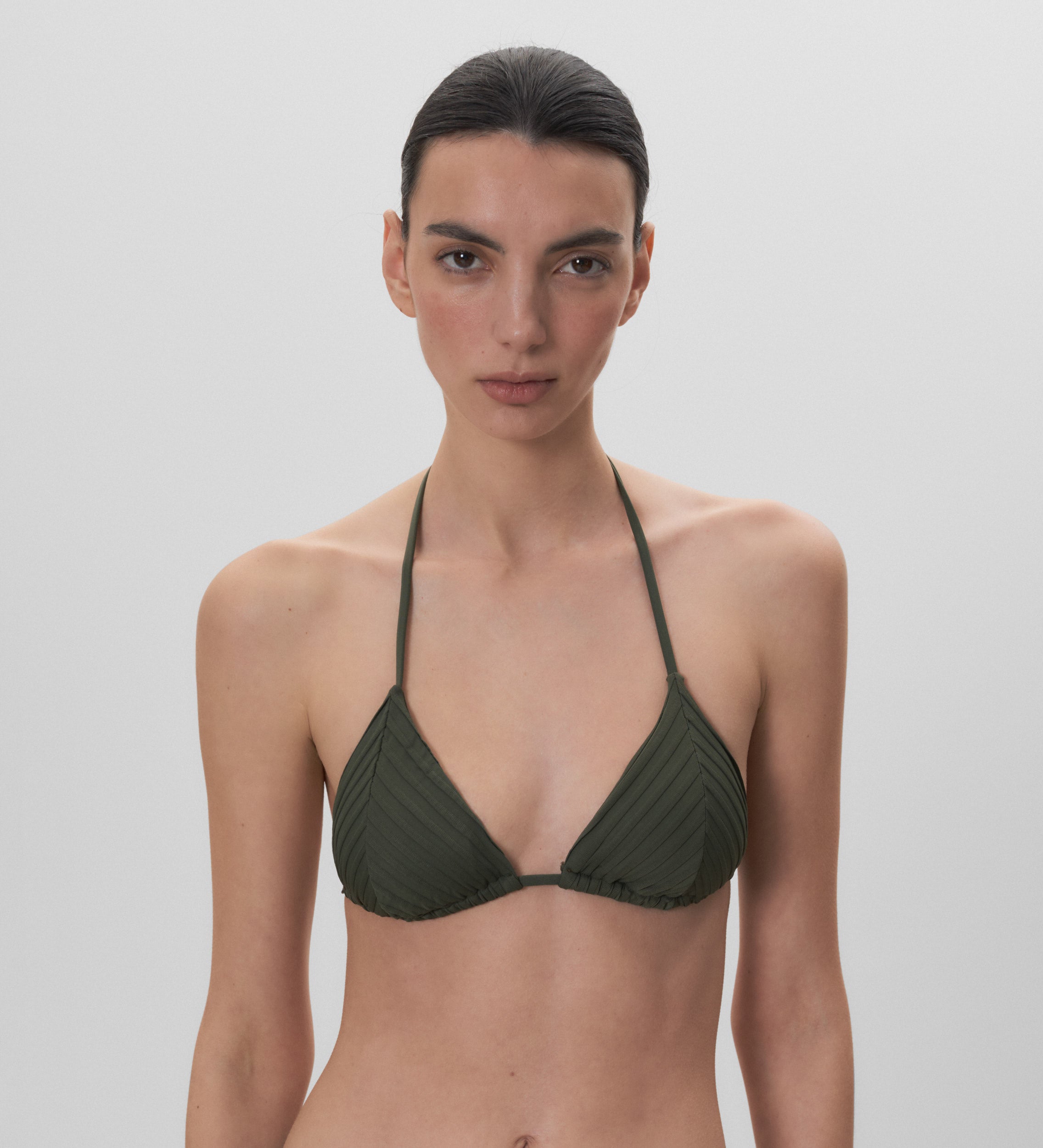 Top de bikini textura triangular