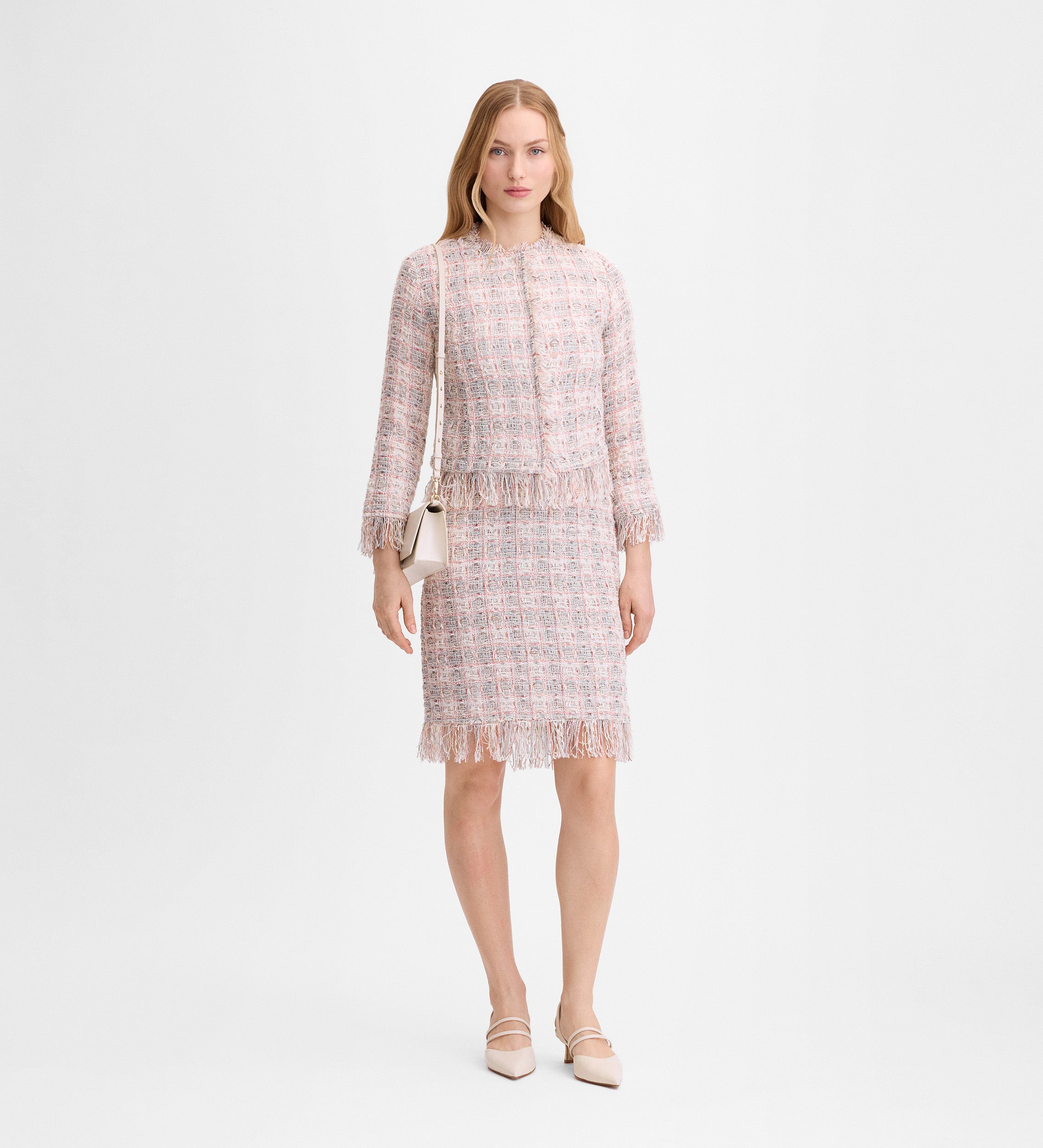 Vestido corto tweed