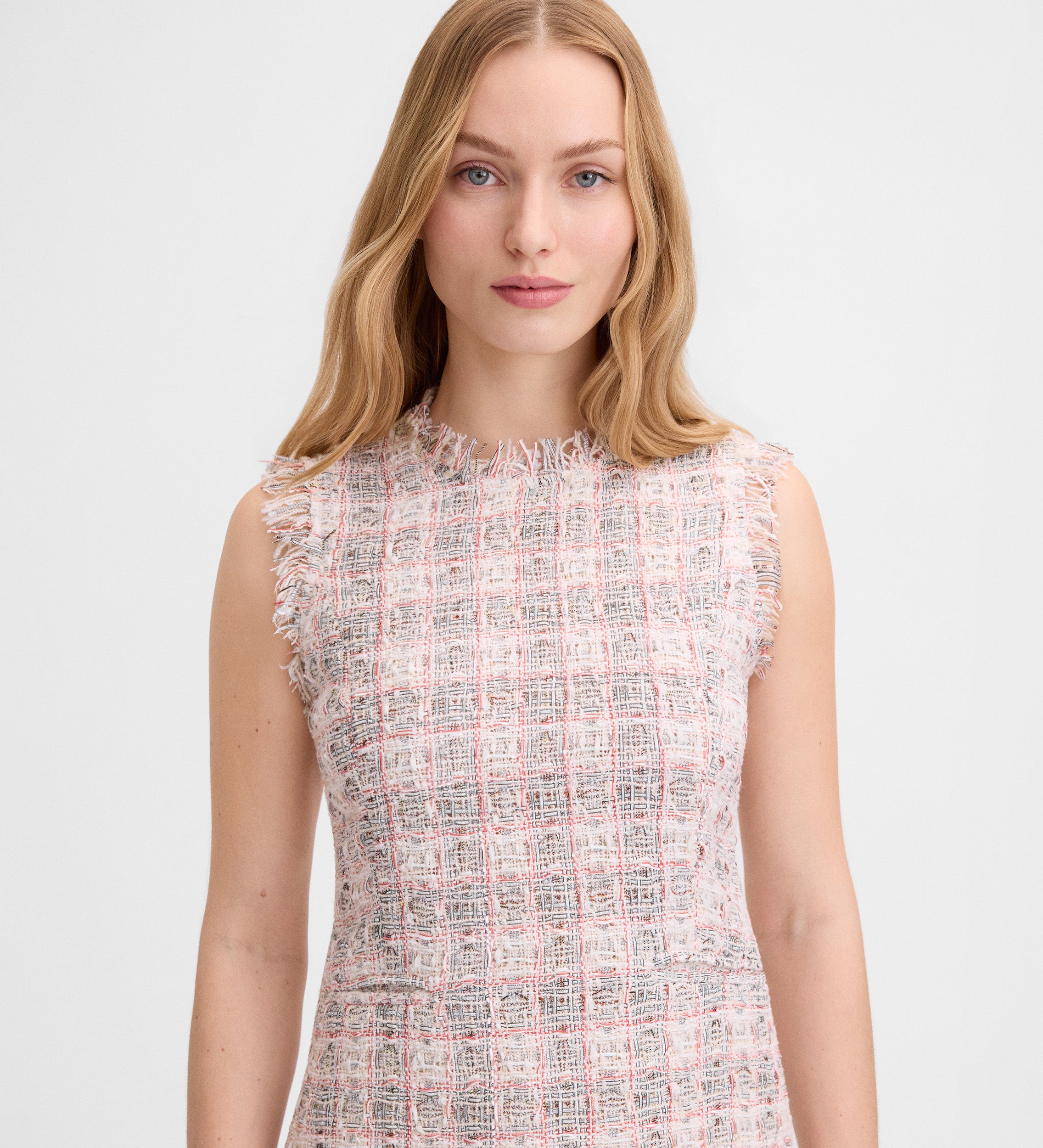 Vestido corto tweed