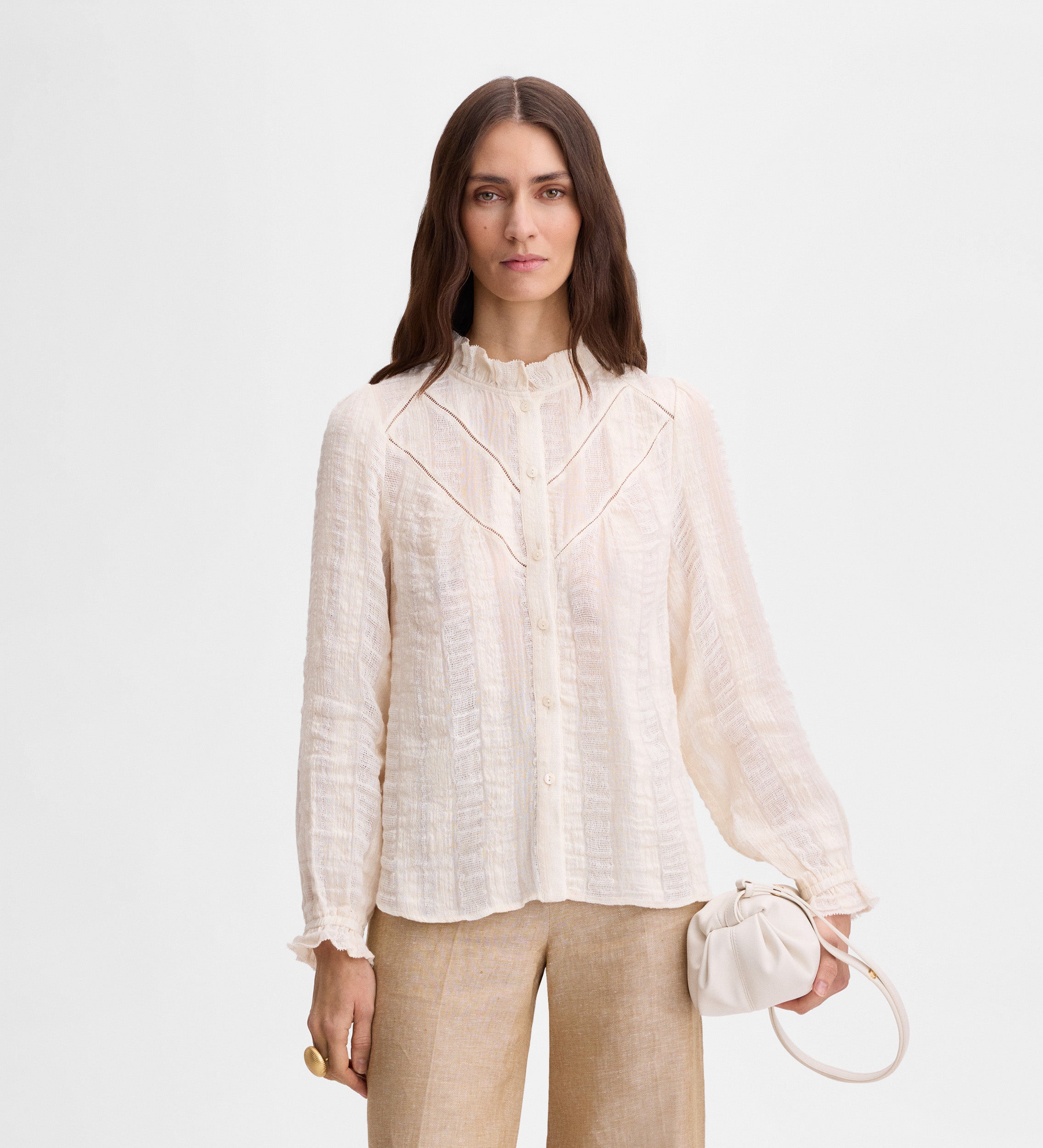 Blusa romántica textura