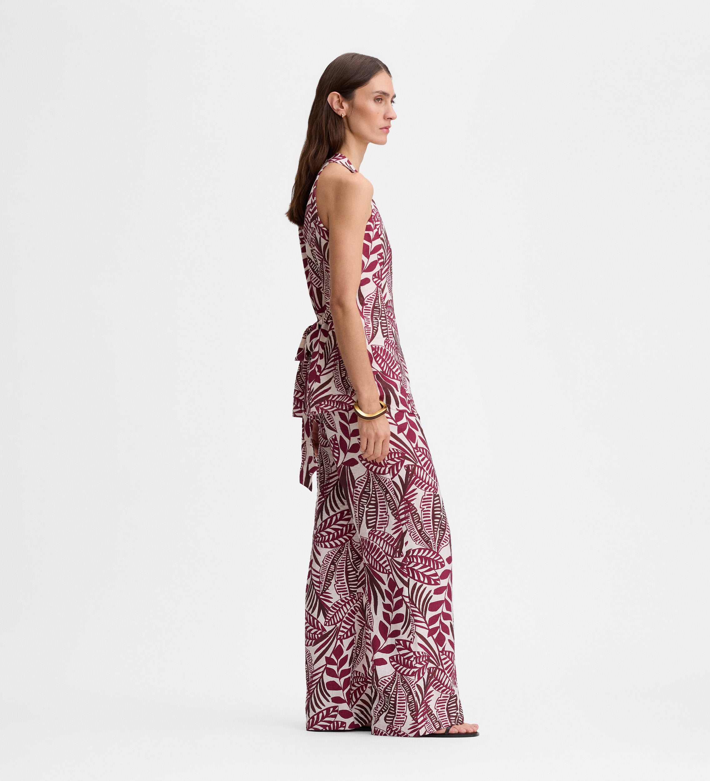 Top halter estampado