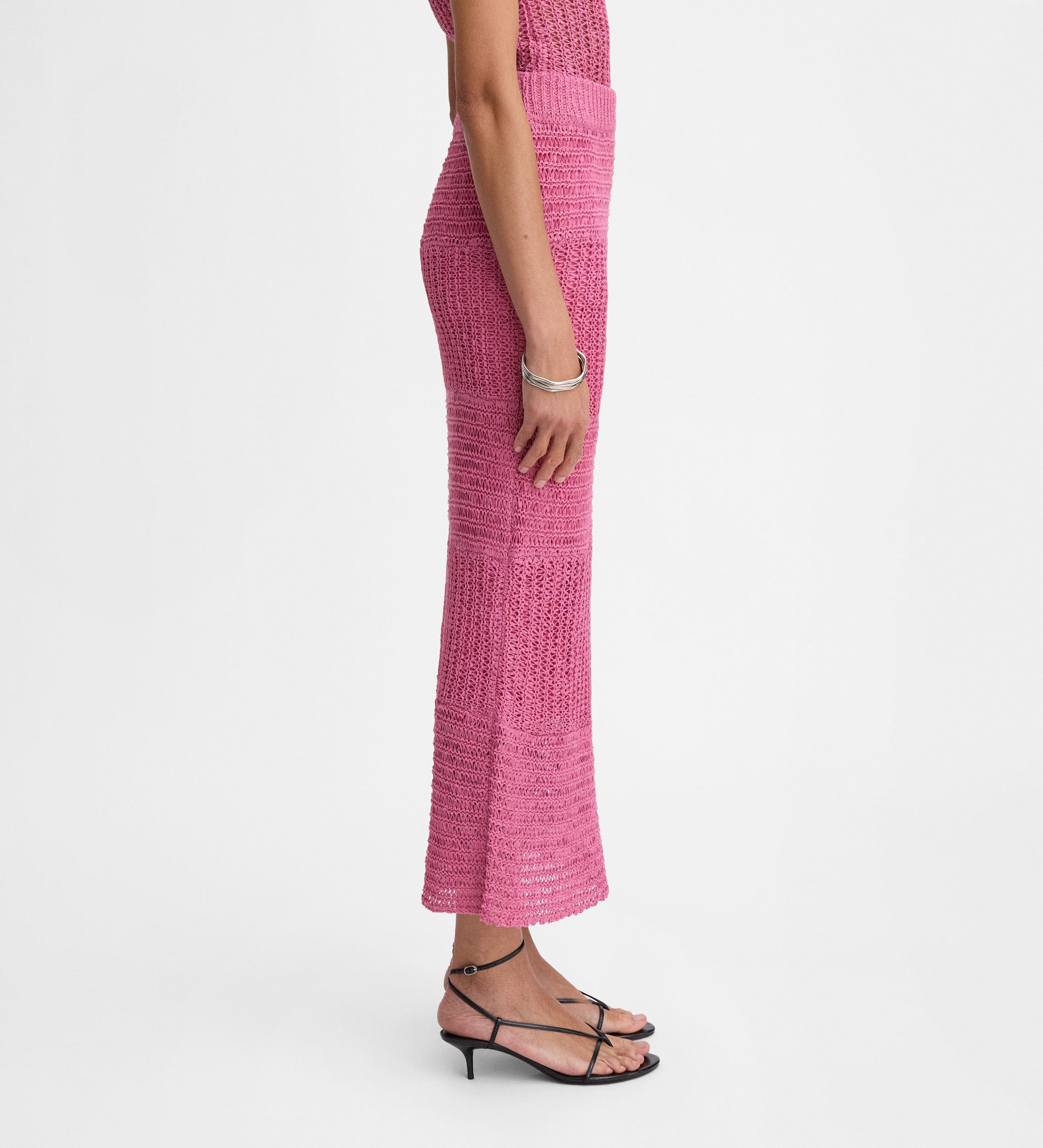 Long knit skirt