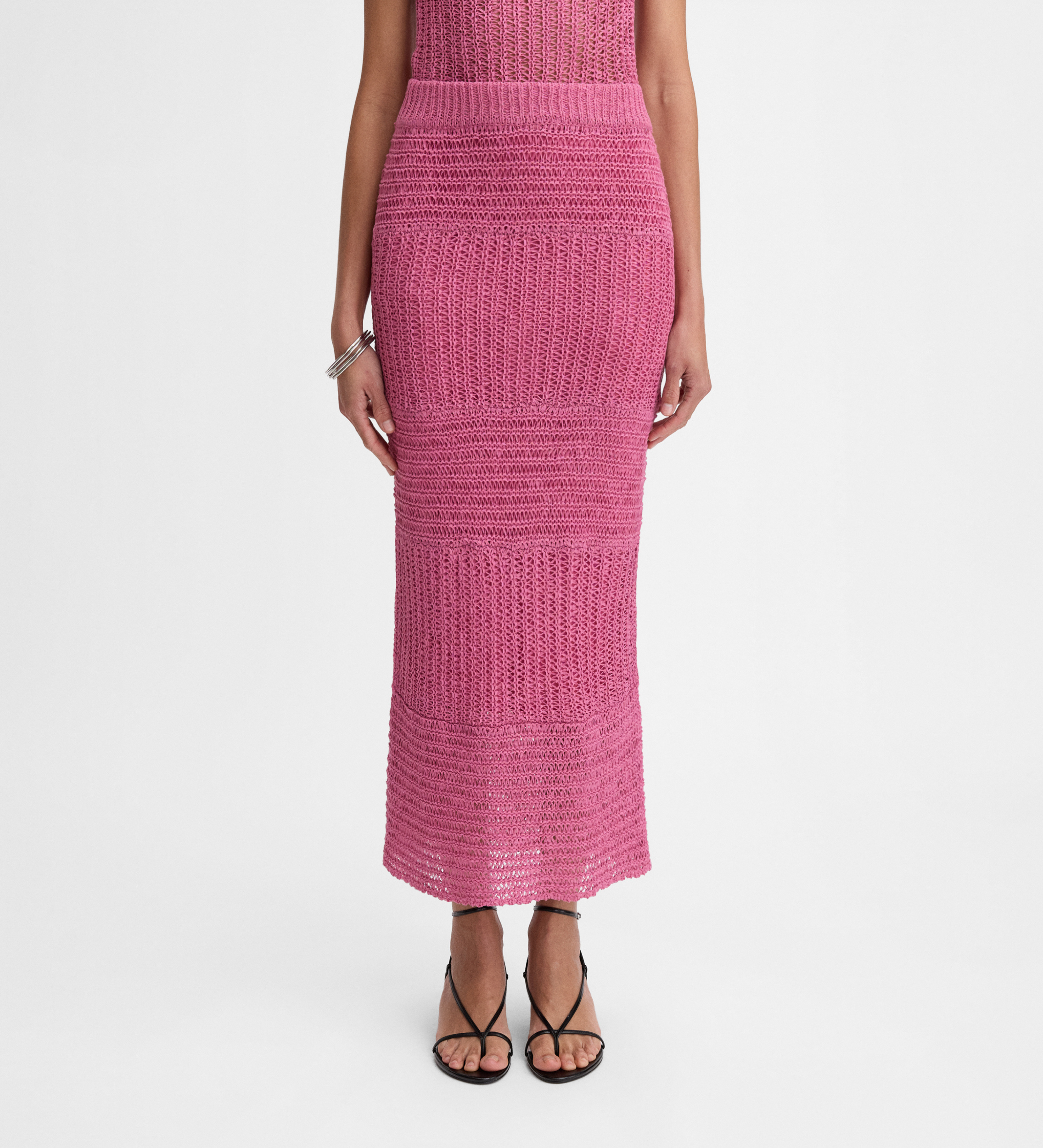 Long knit skirt