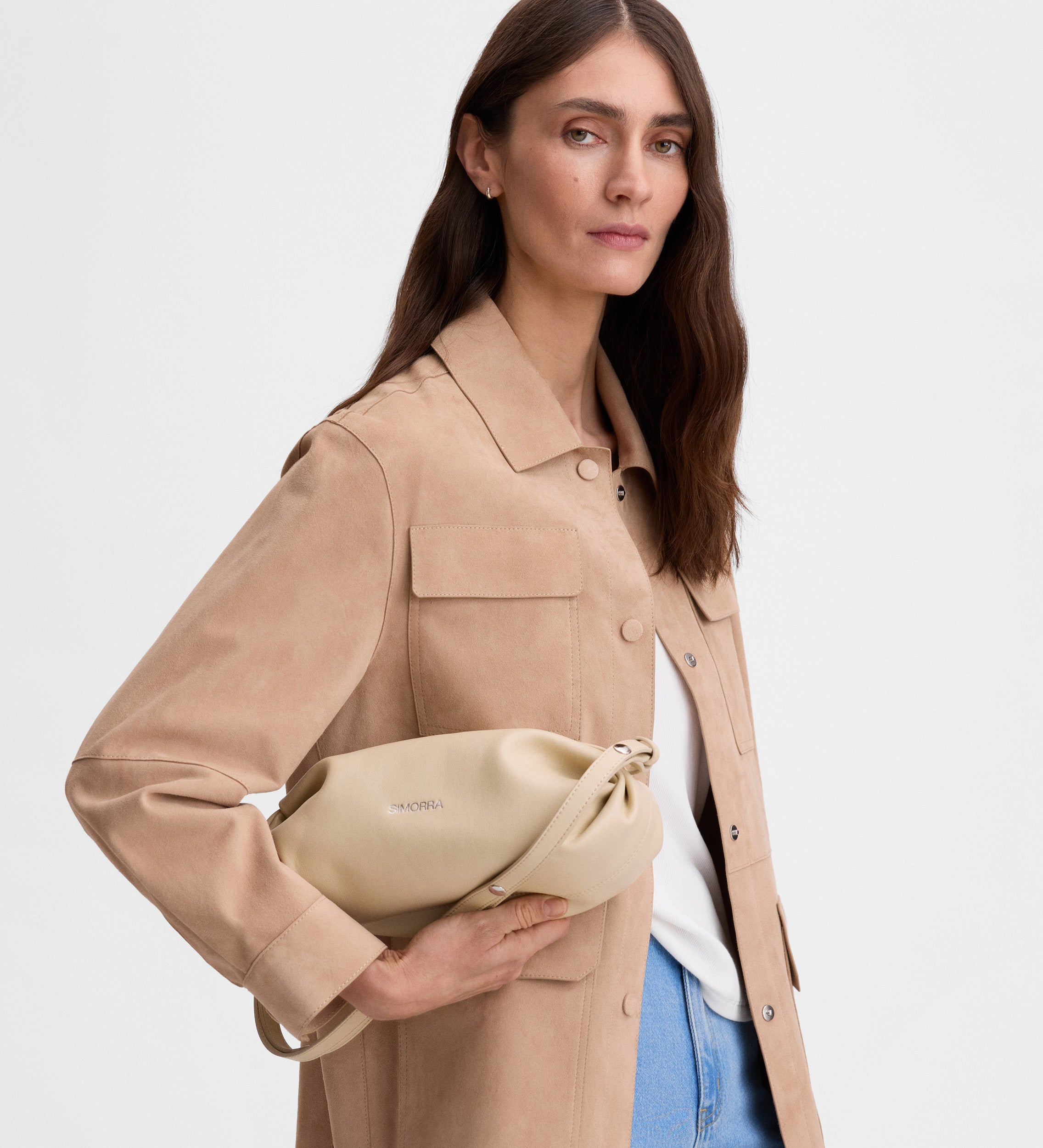 Bolso piel baguette