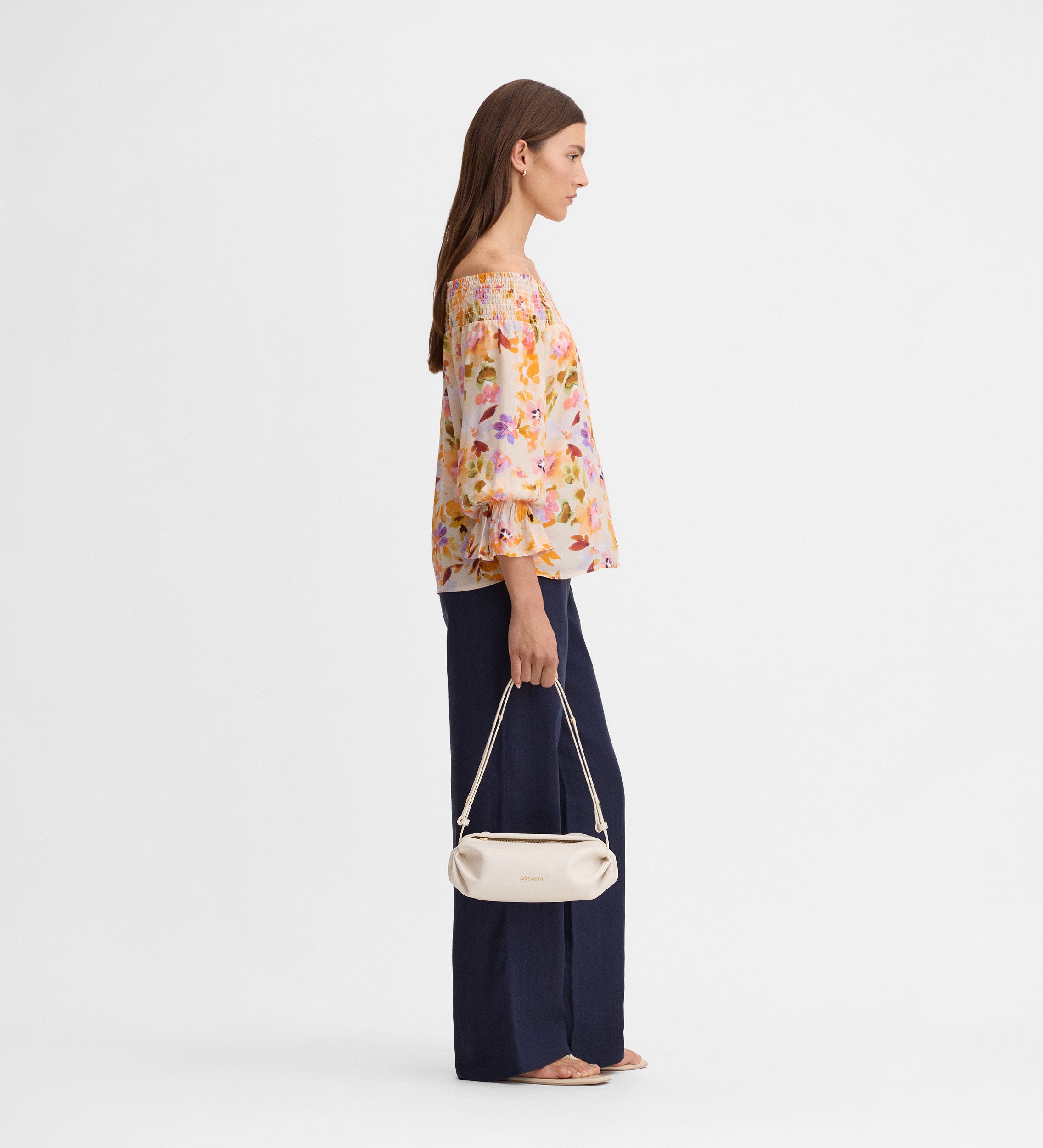 Blusa fluida estampada