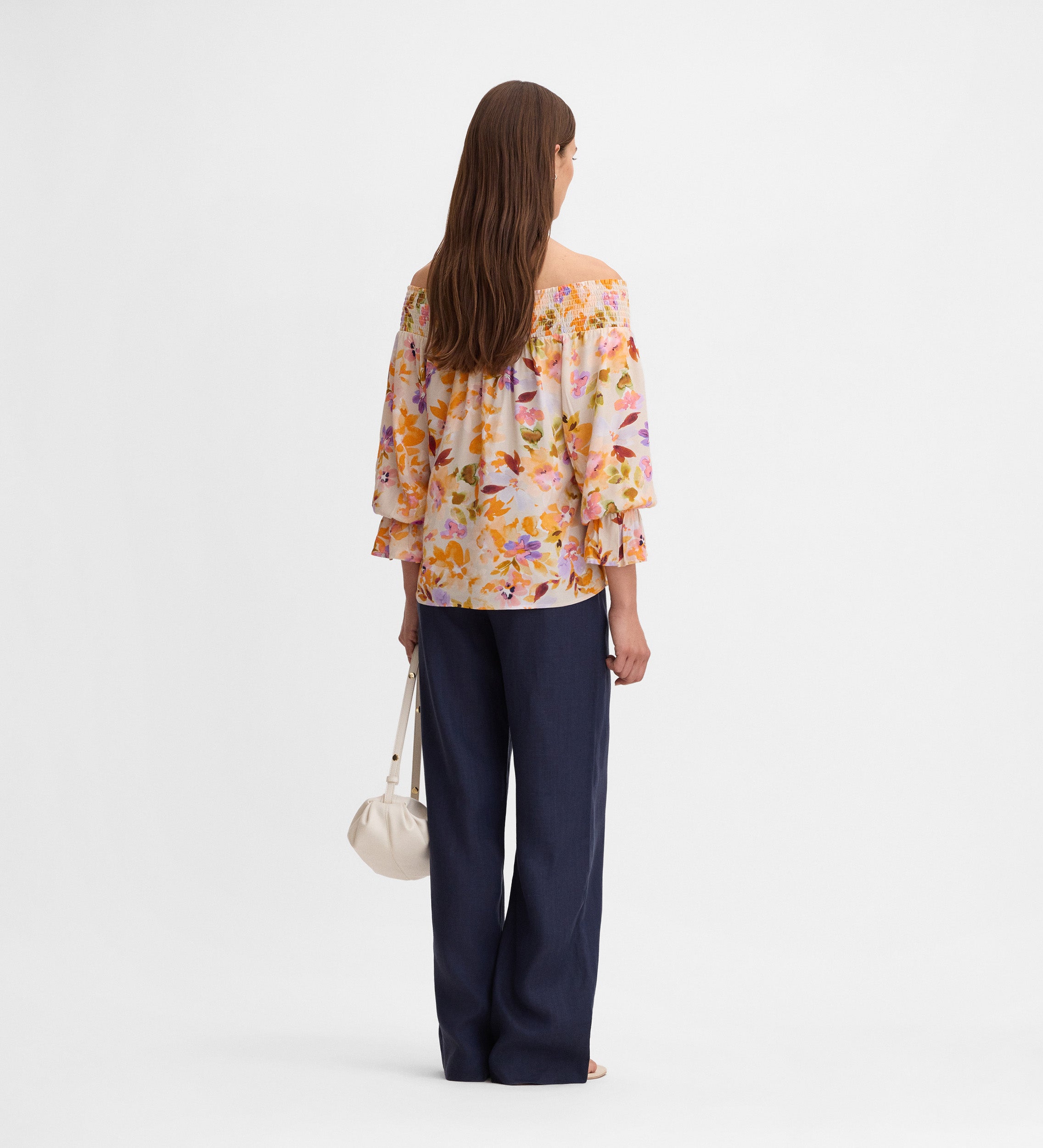 Blusa fluida estampada