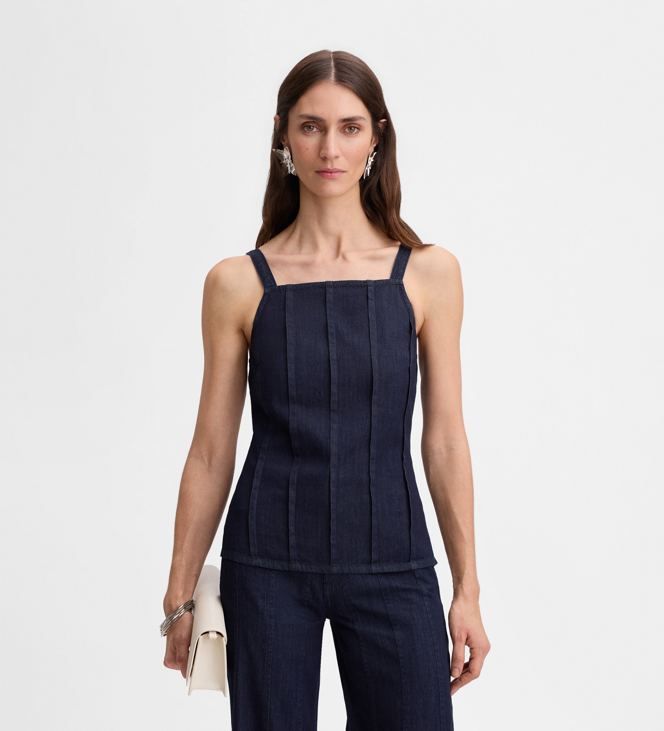 Top tirantes denim
