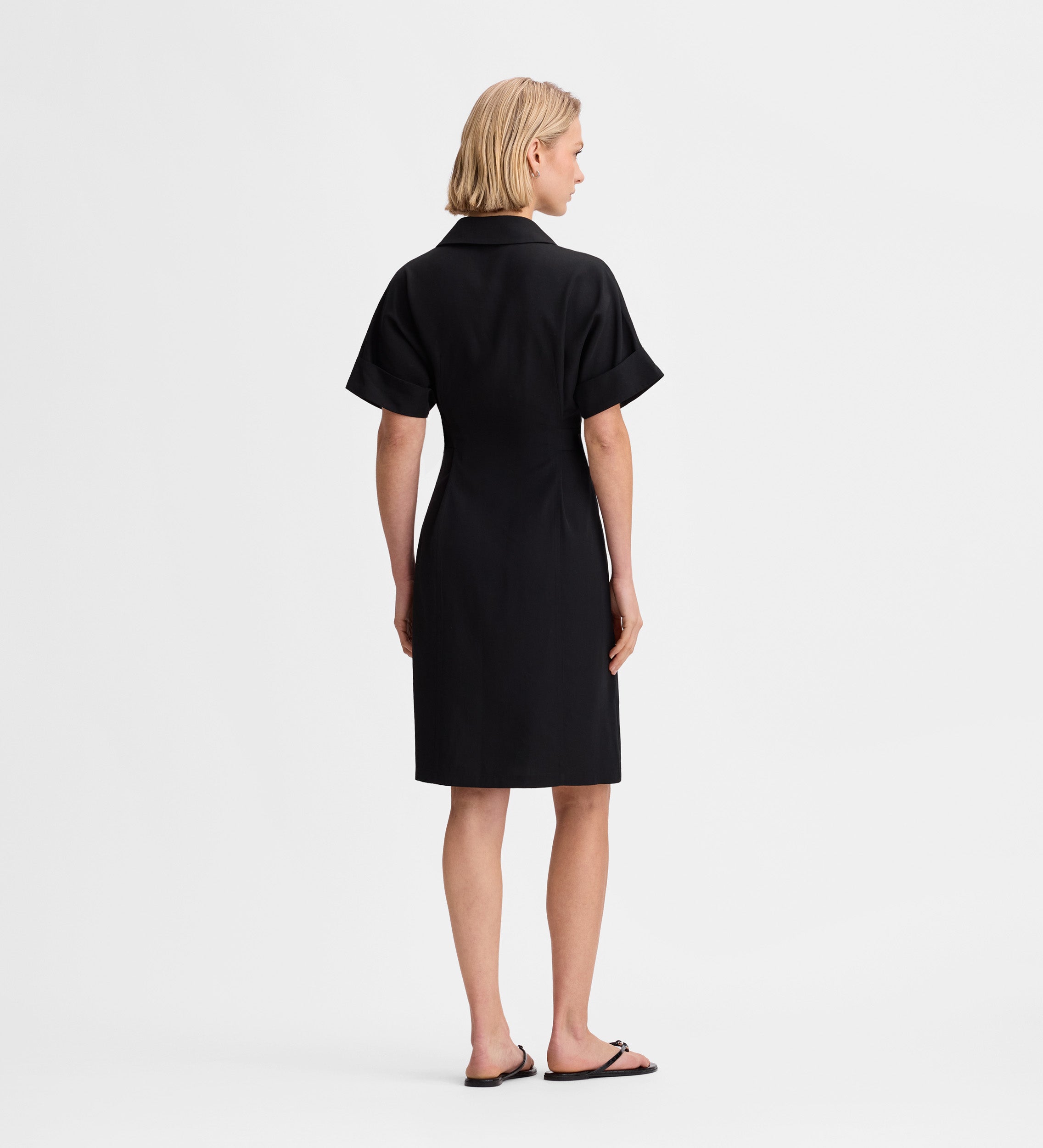 Vestido camisero hebillas