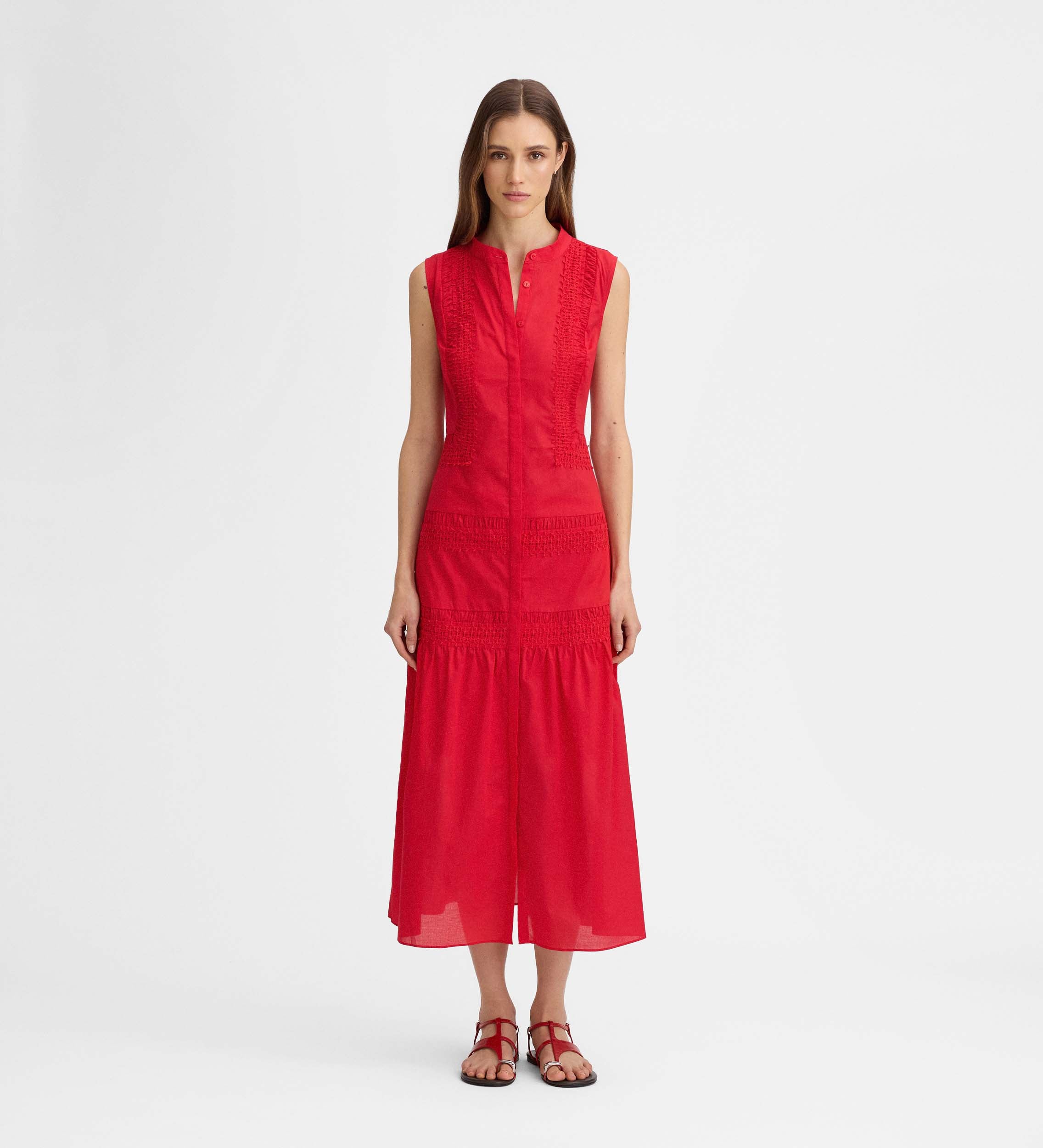 Vestido midi puntillas