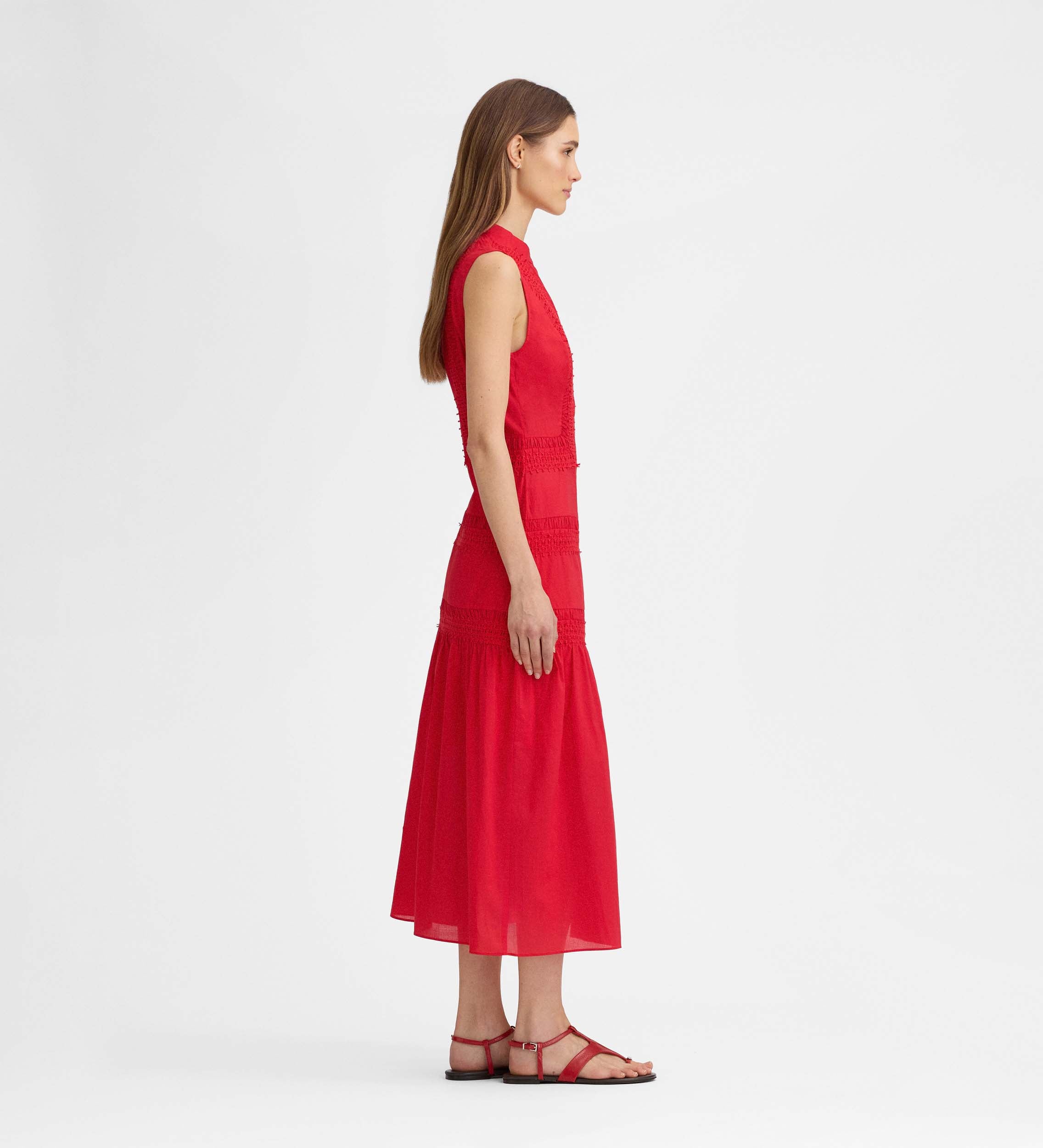 Vestido midi puntillas