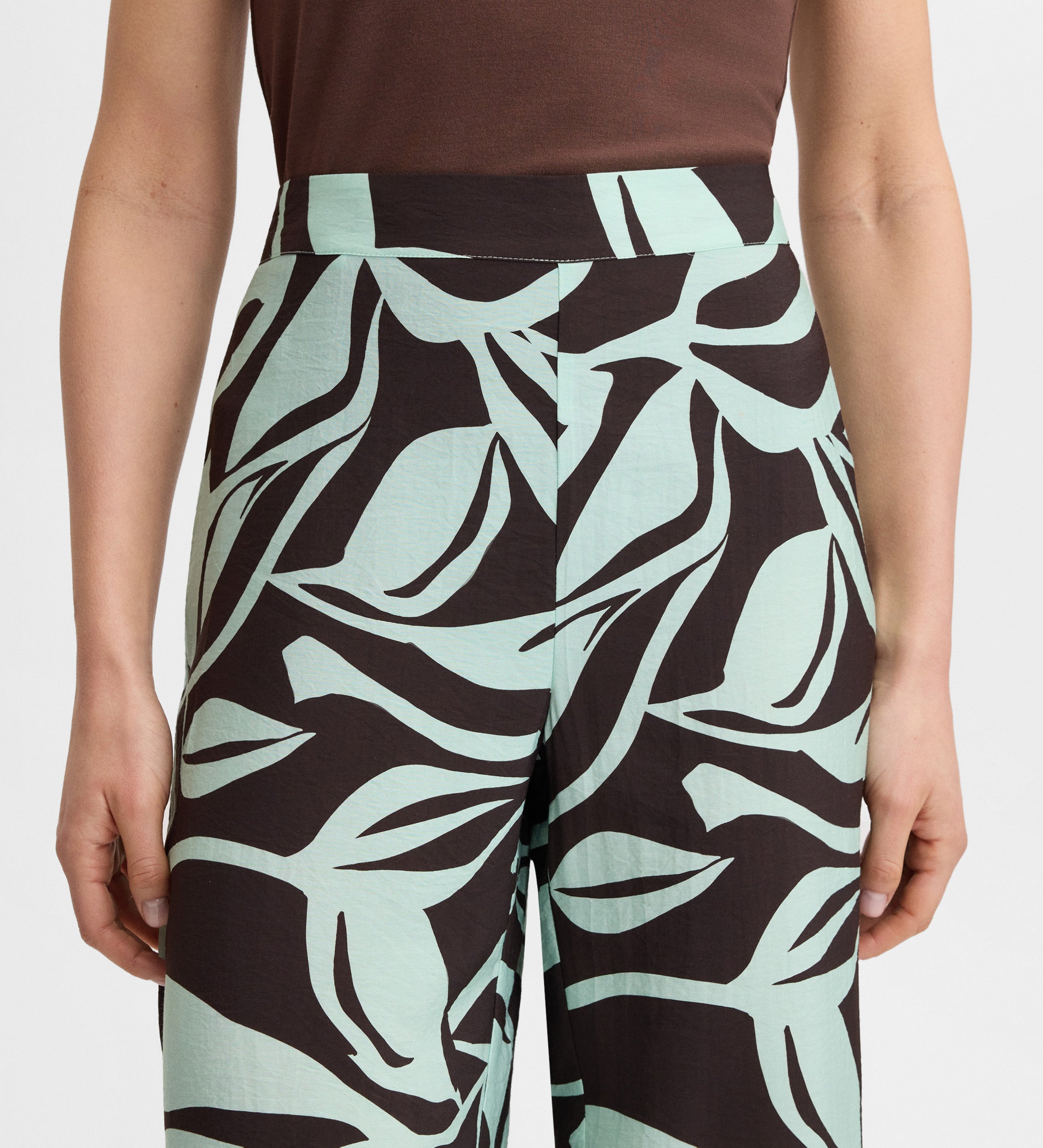 Pantalón fluido estampado
