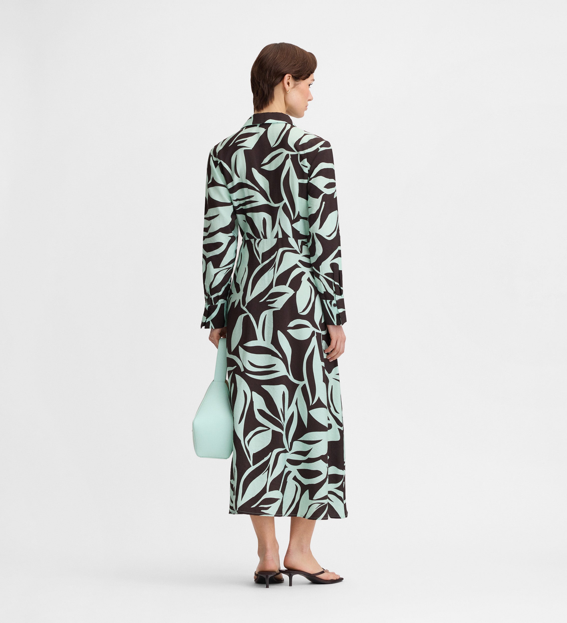 Vestido camisero estampado