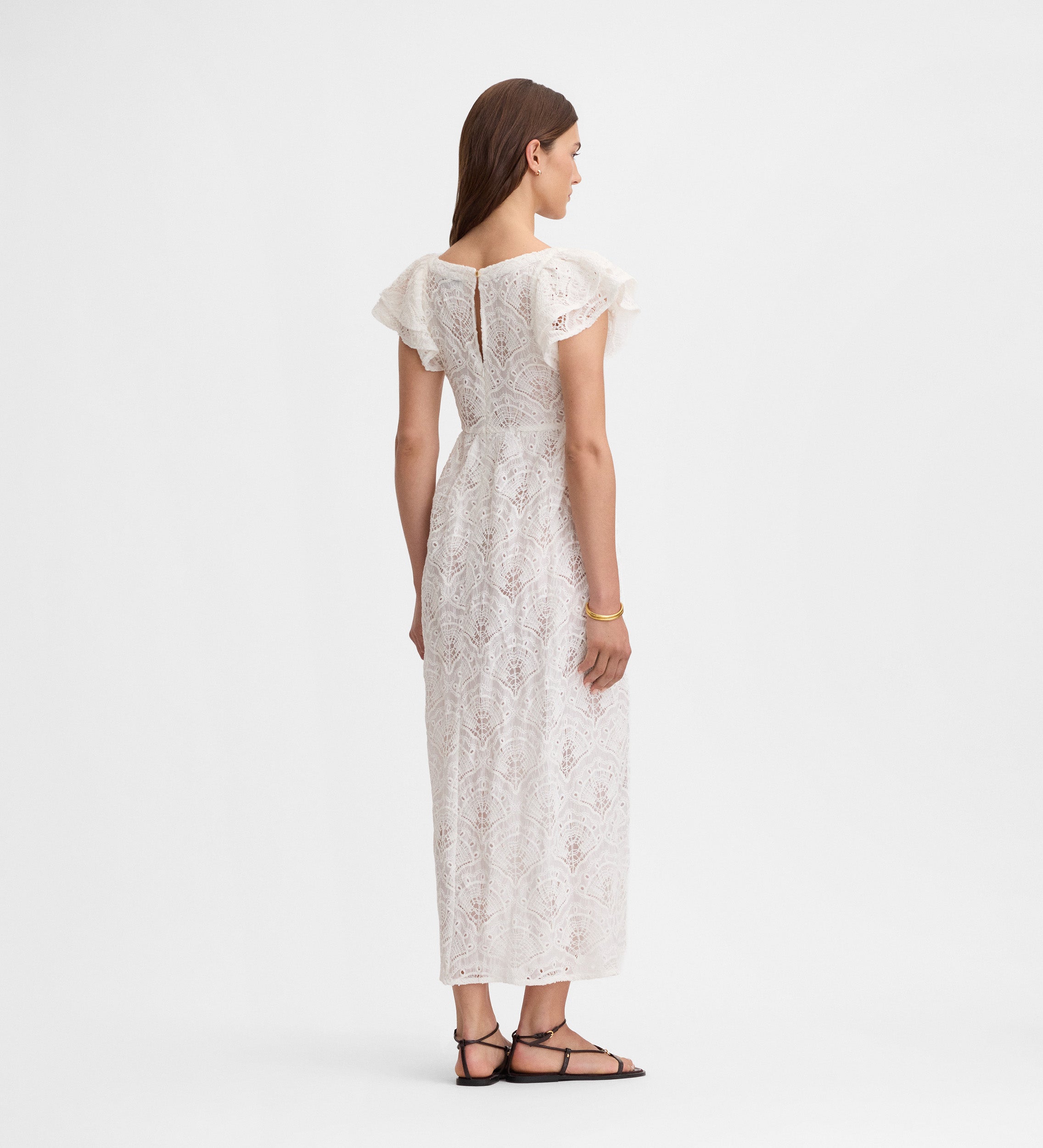 Vestido largo bordado