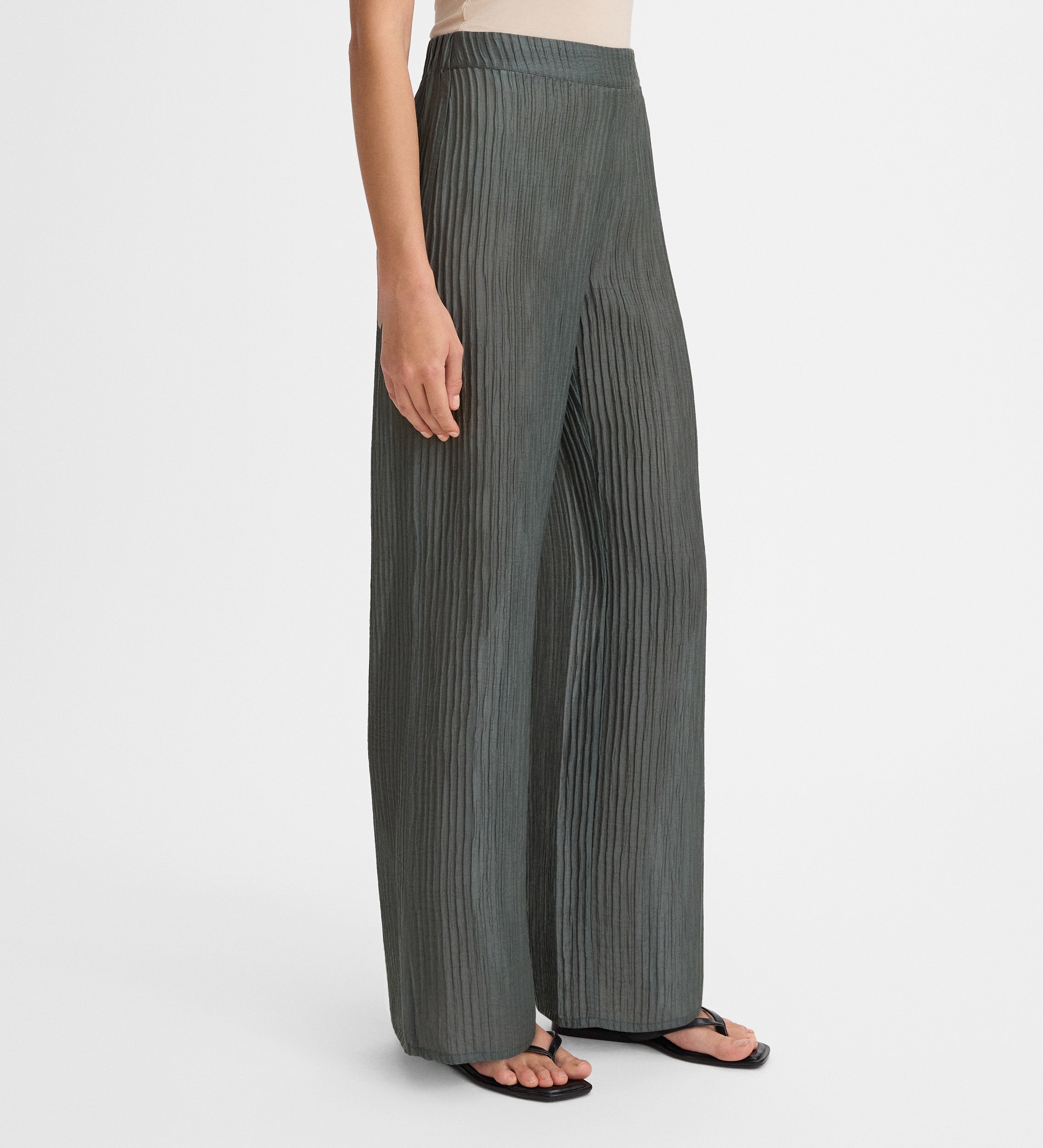 Pantalón ancho textura