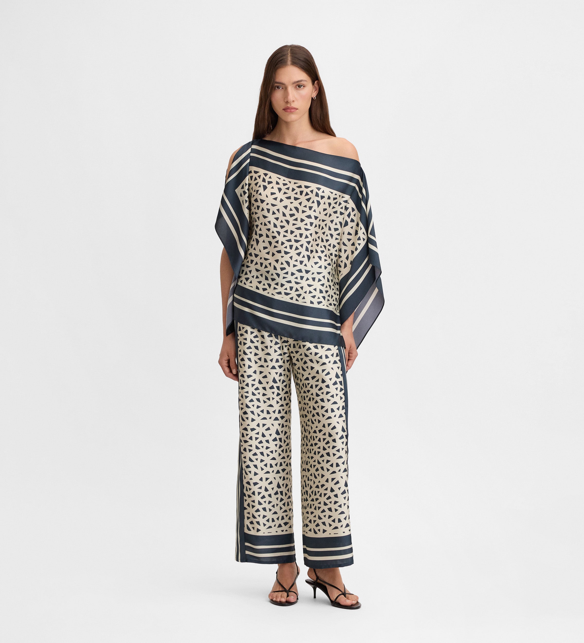 Blusa estampada pañuelo