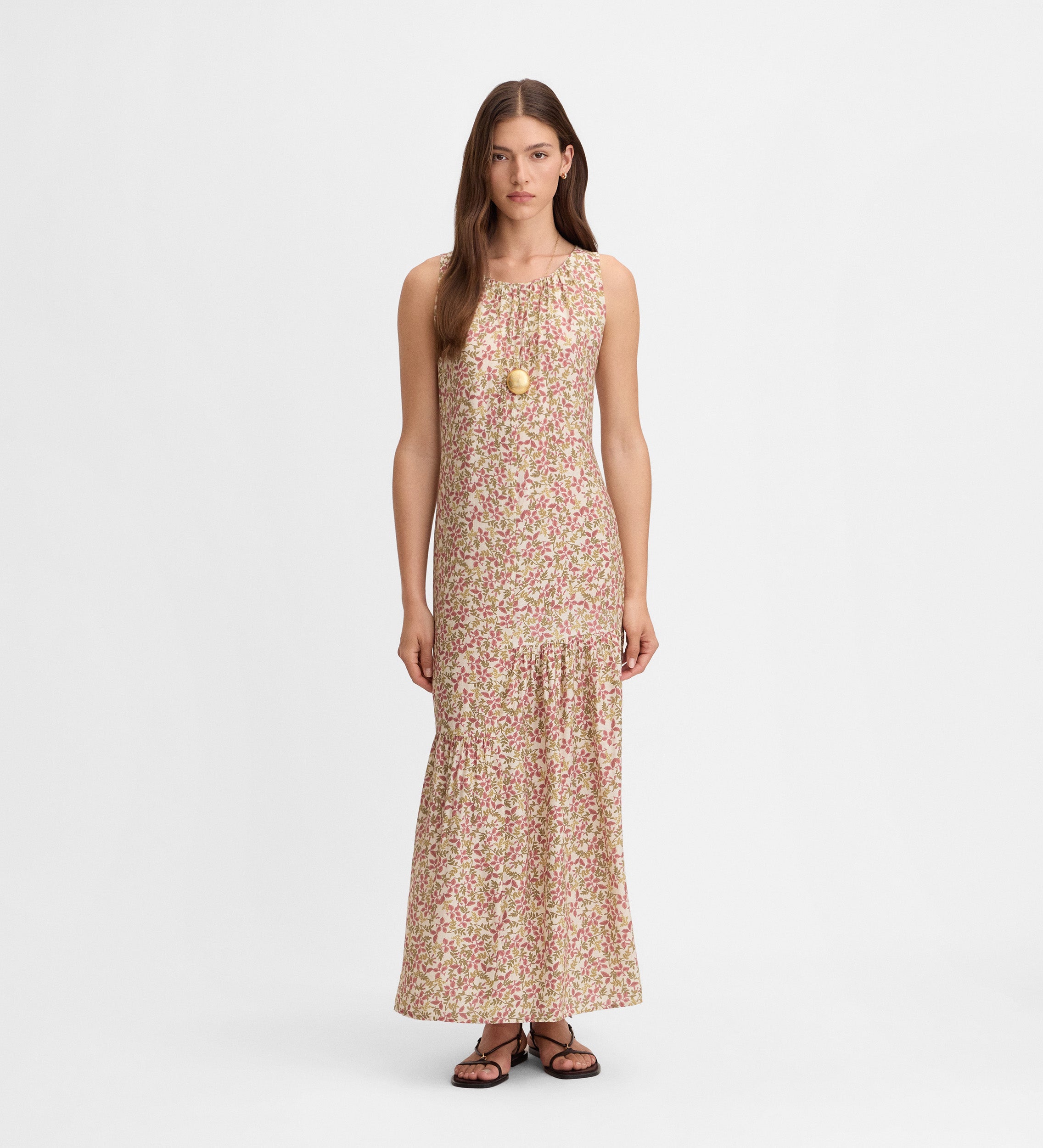 Flowy printed dress