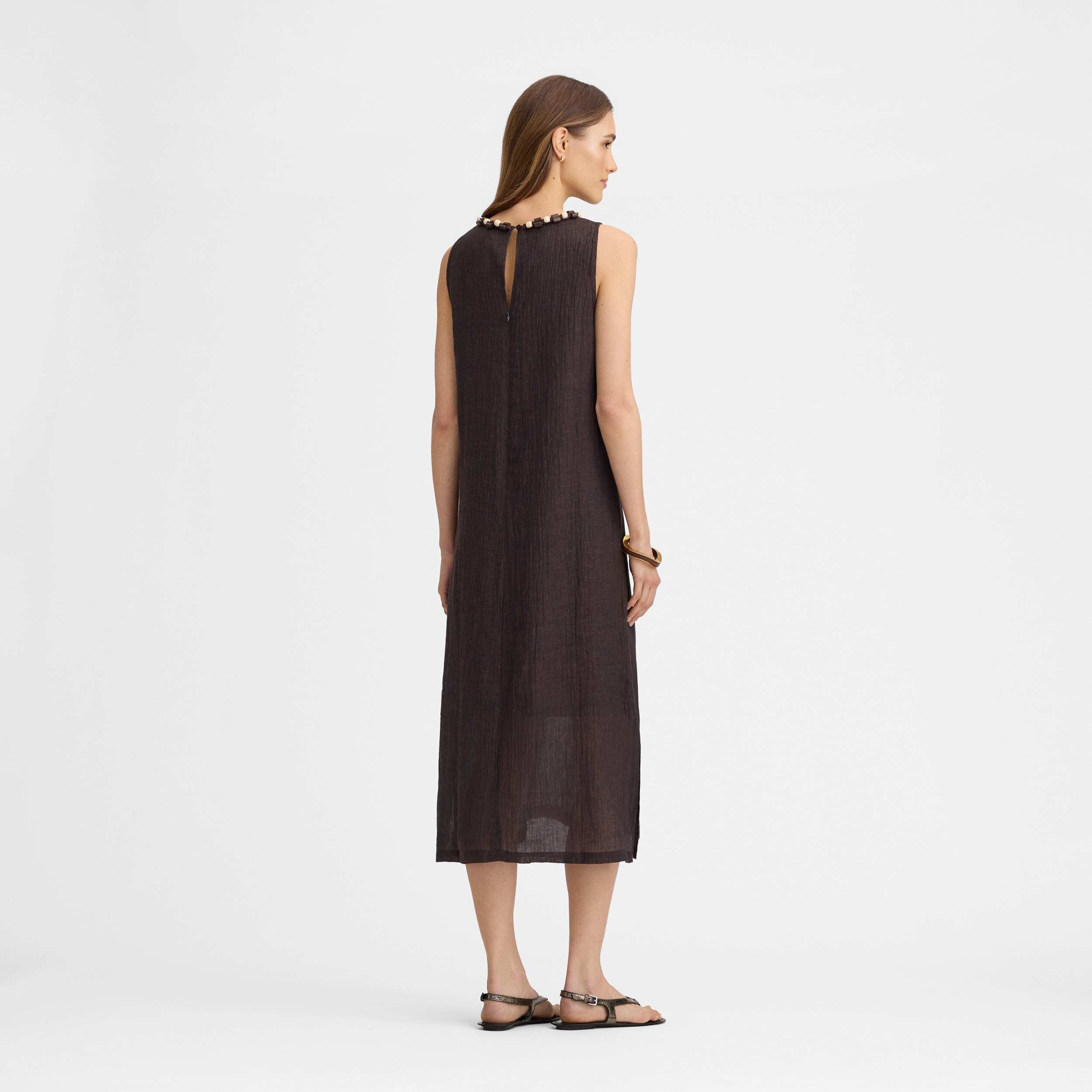 Vestido midi lino