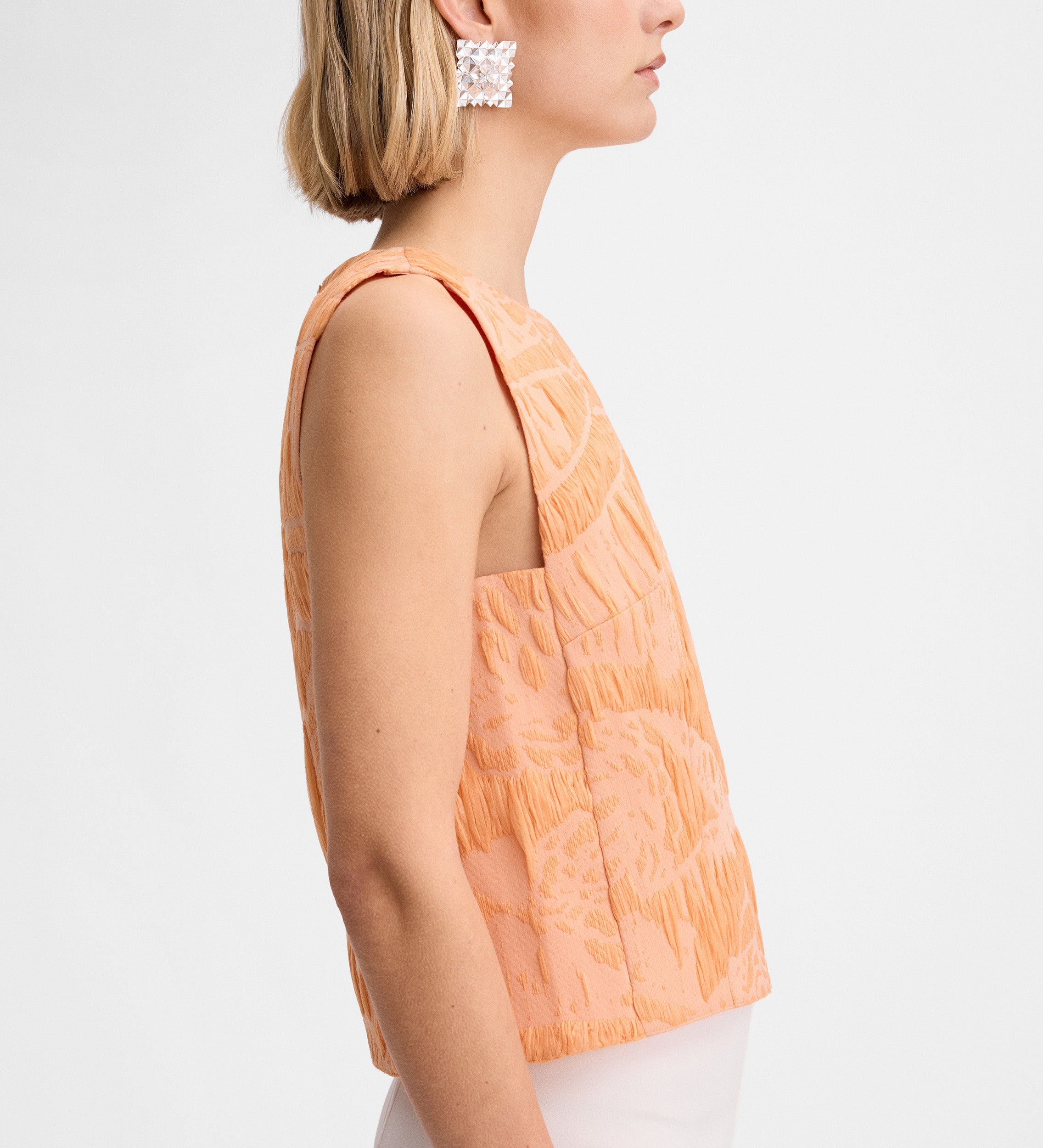 Crop top jacquard
