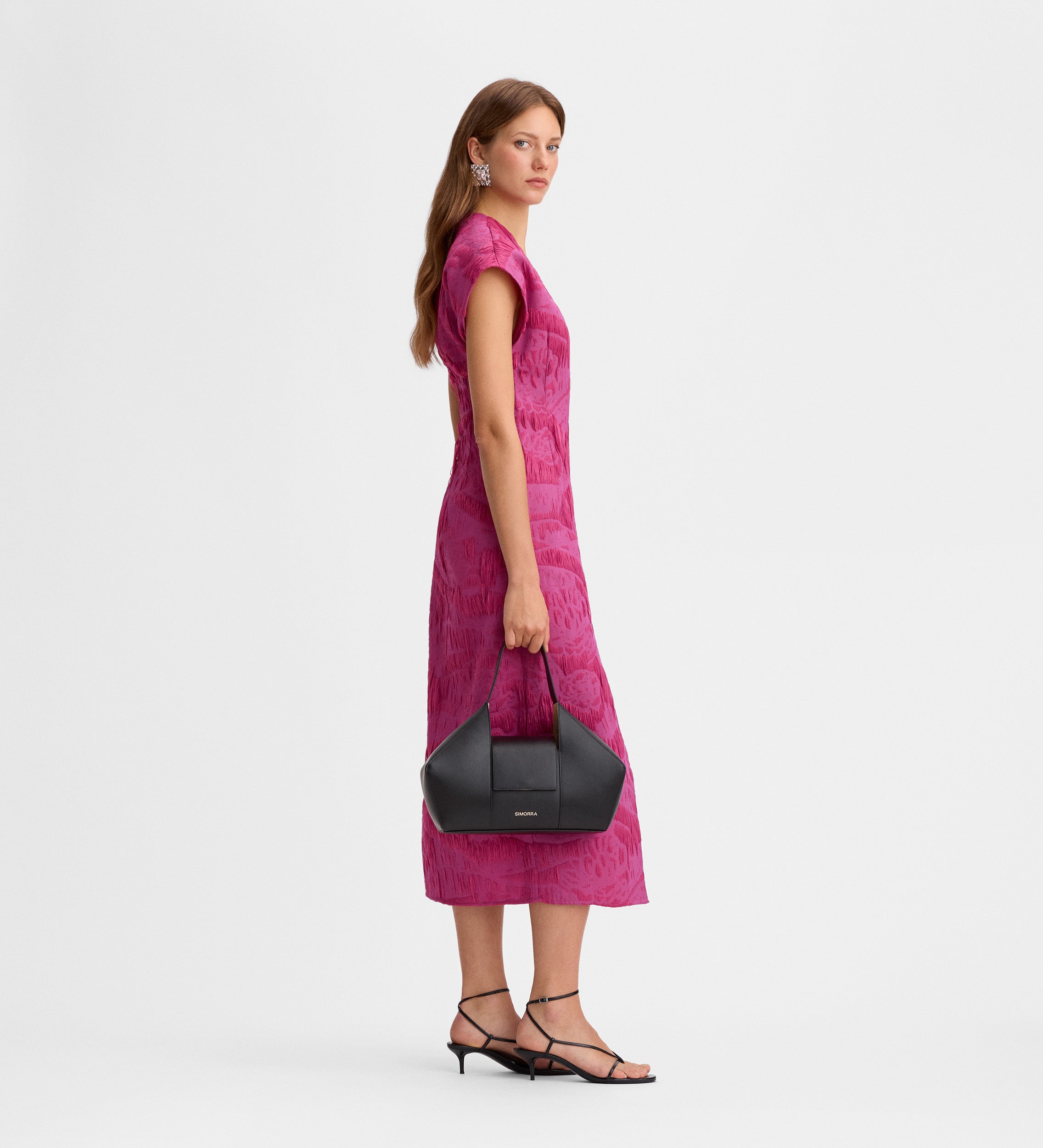 Vestido cruzado jacquard