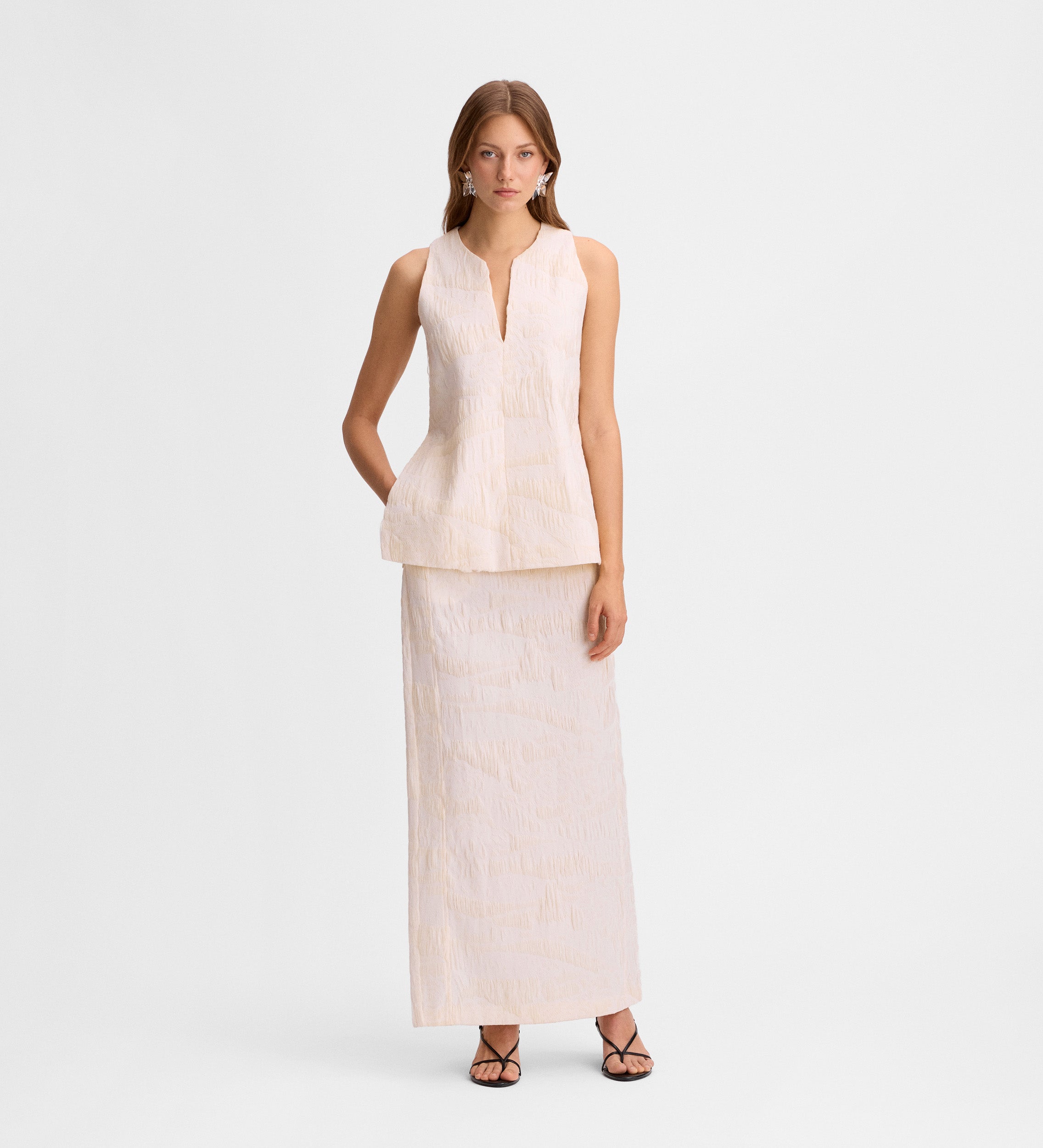Falda tubo jacquard
