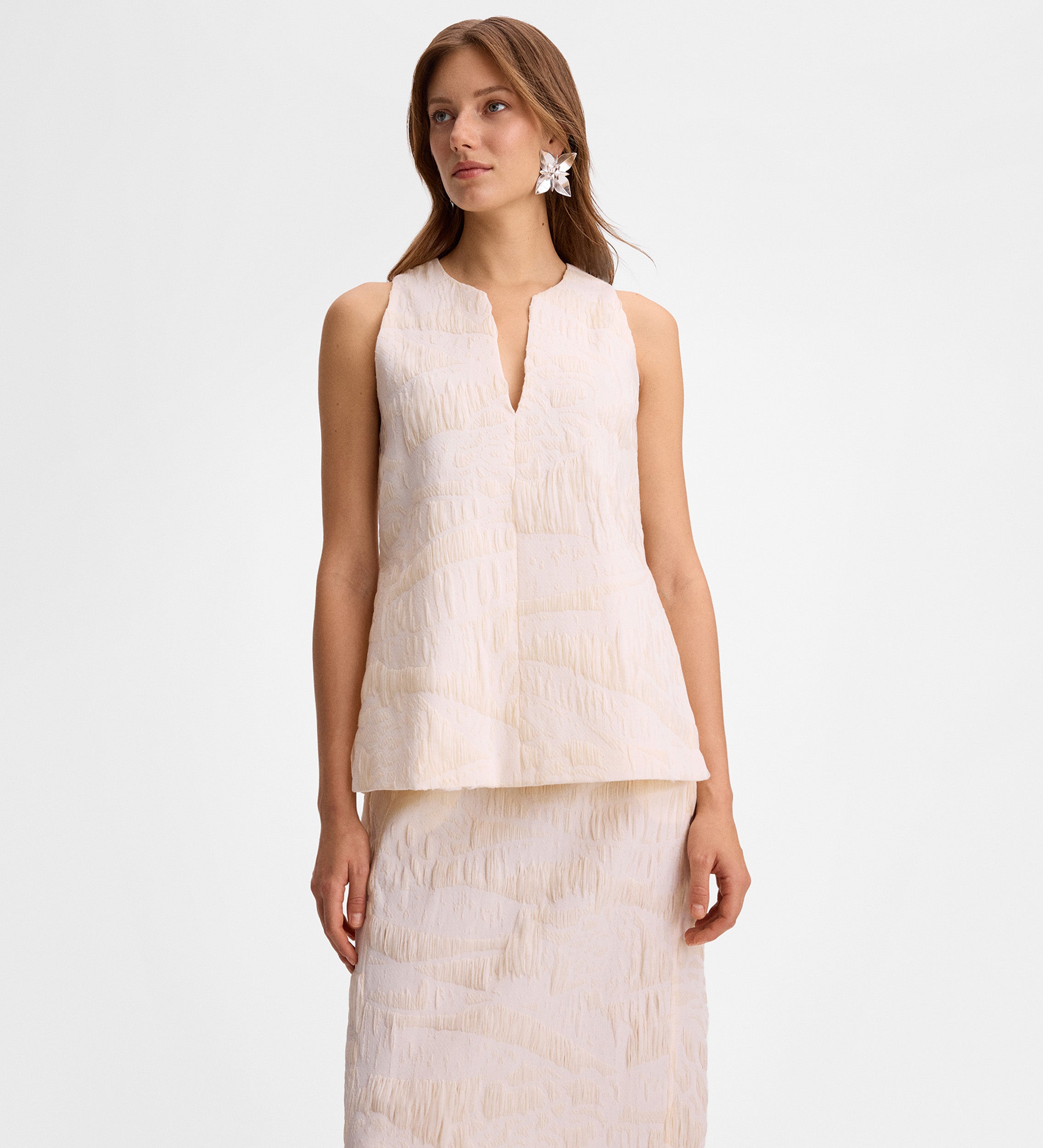 Top jacquard textura