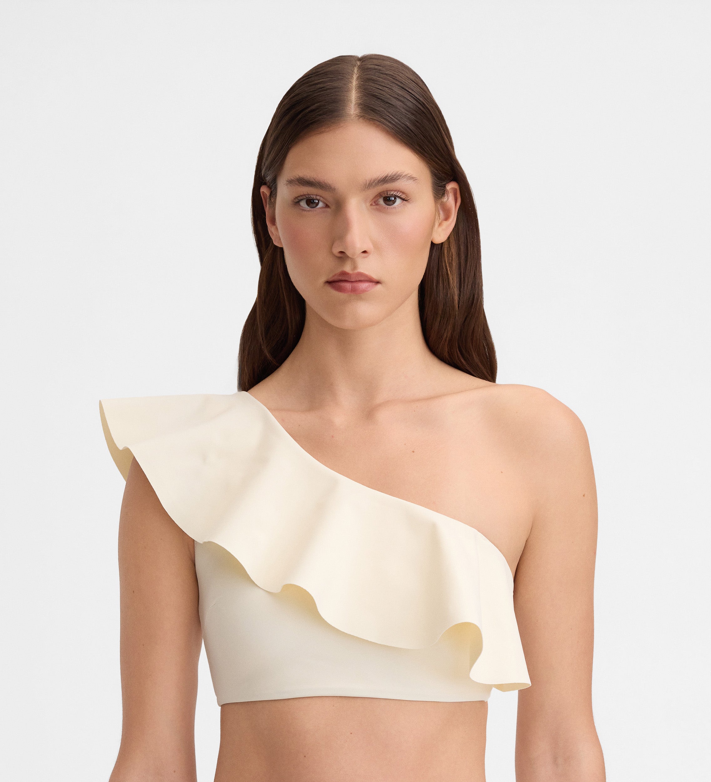 Top bikini volantes