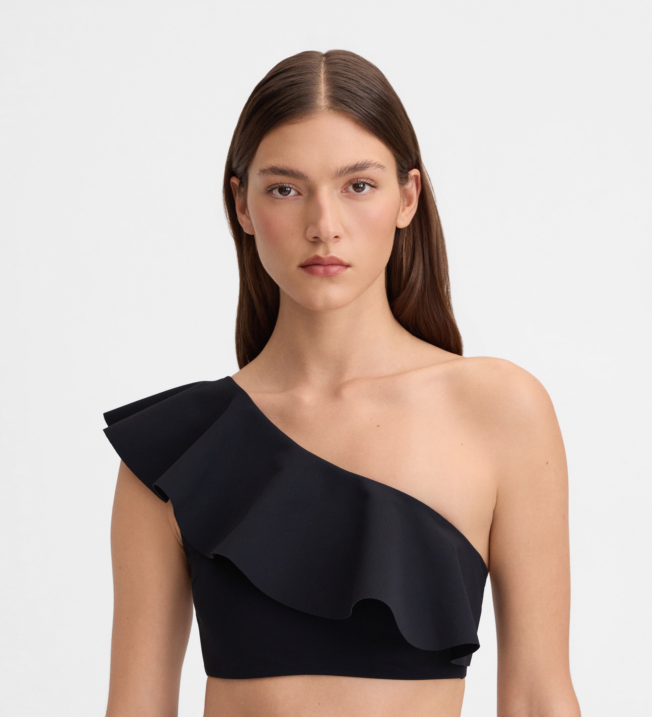 Top bikini volantes