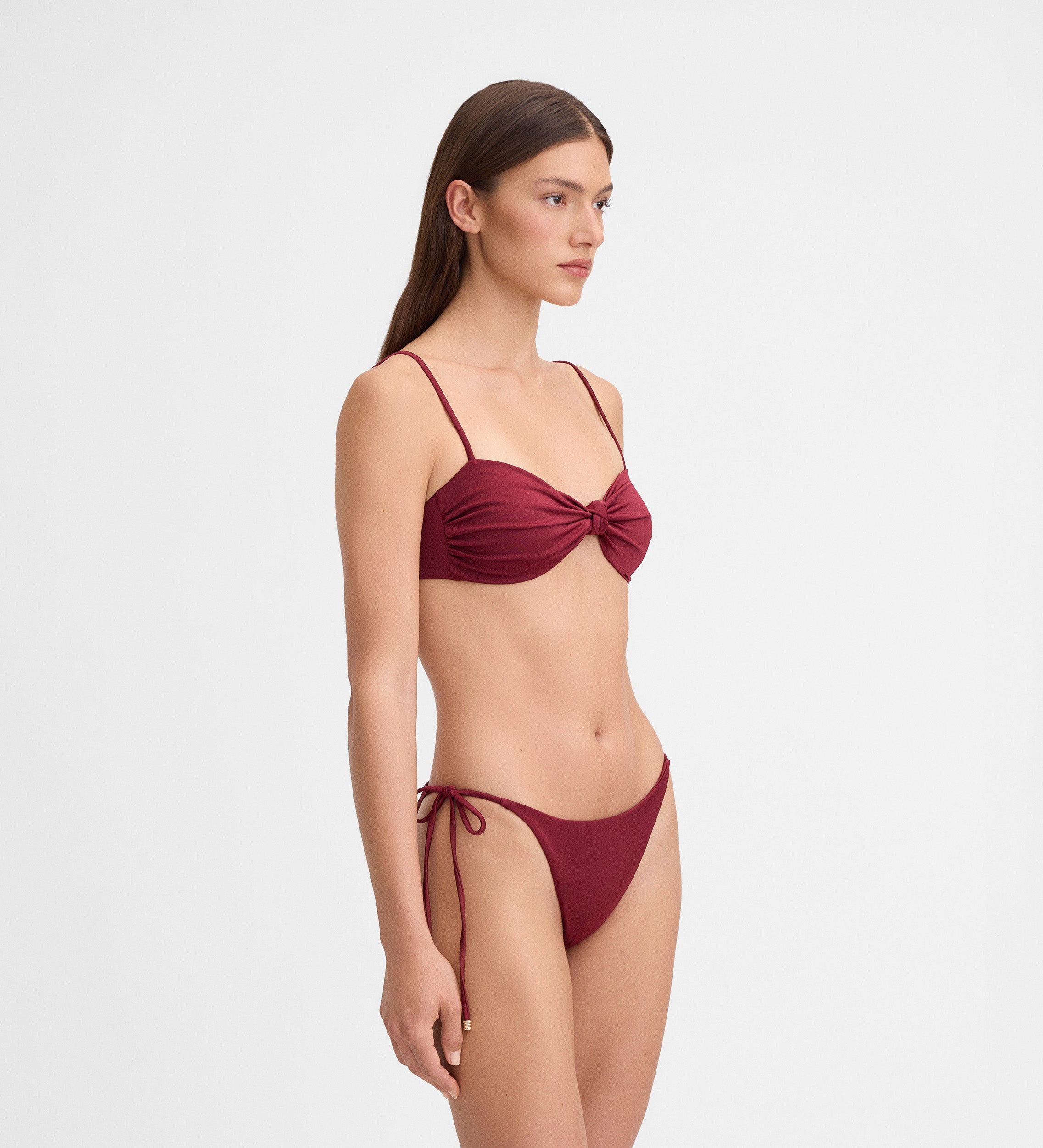 Top bikini fruncido