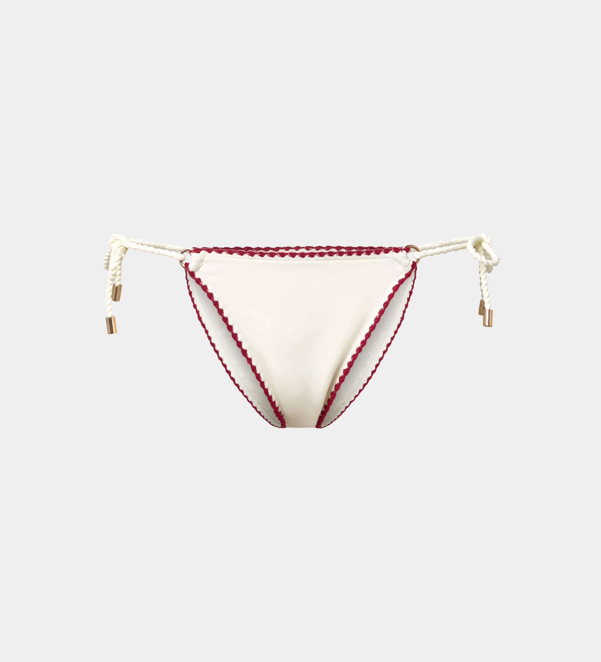 Braguita bikini pespuntes decorativos