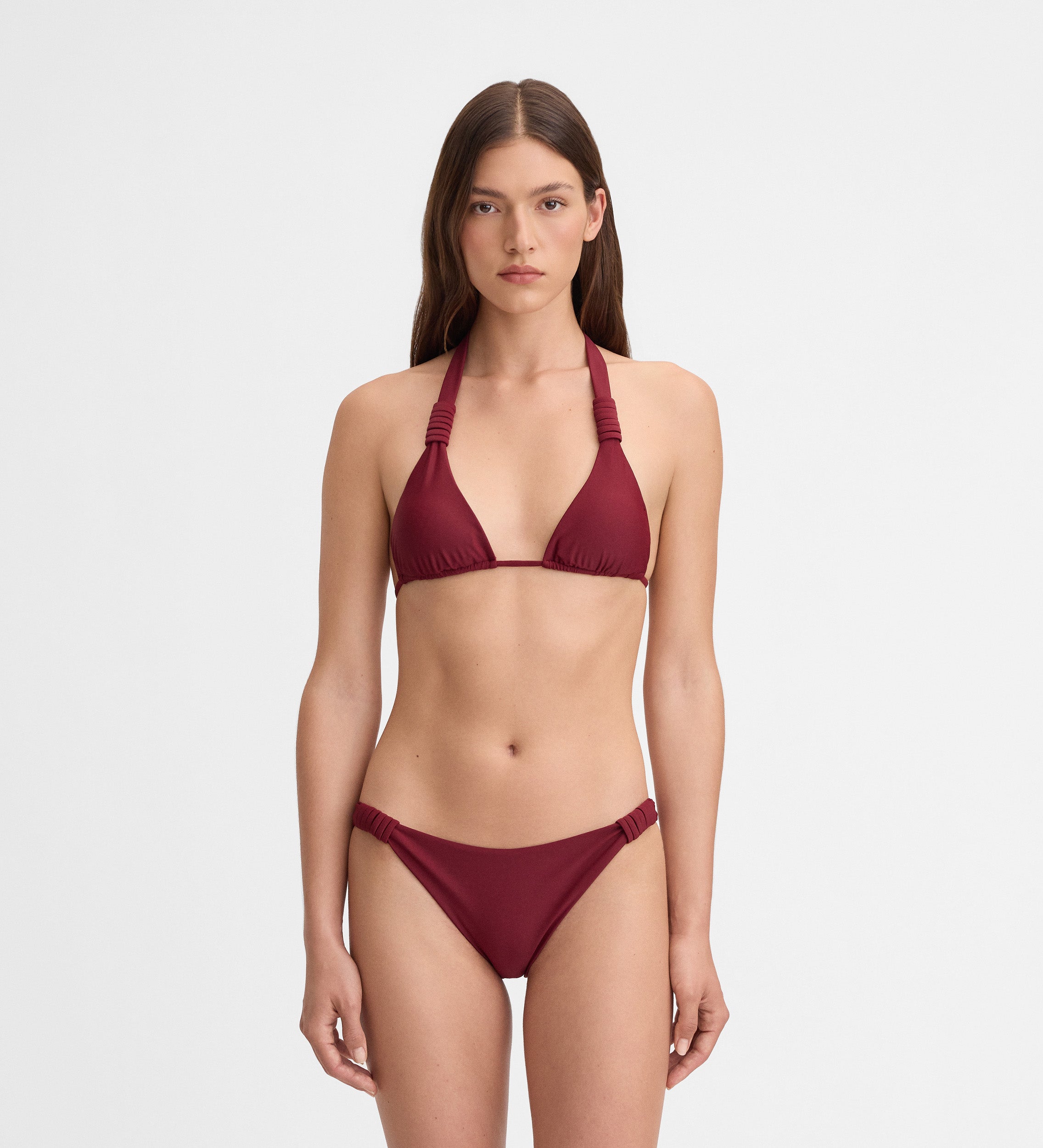 Top bikini triangular