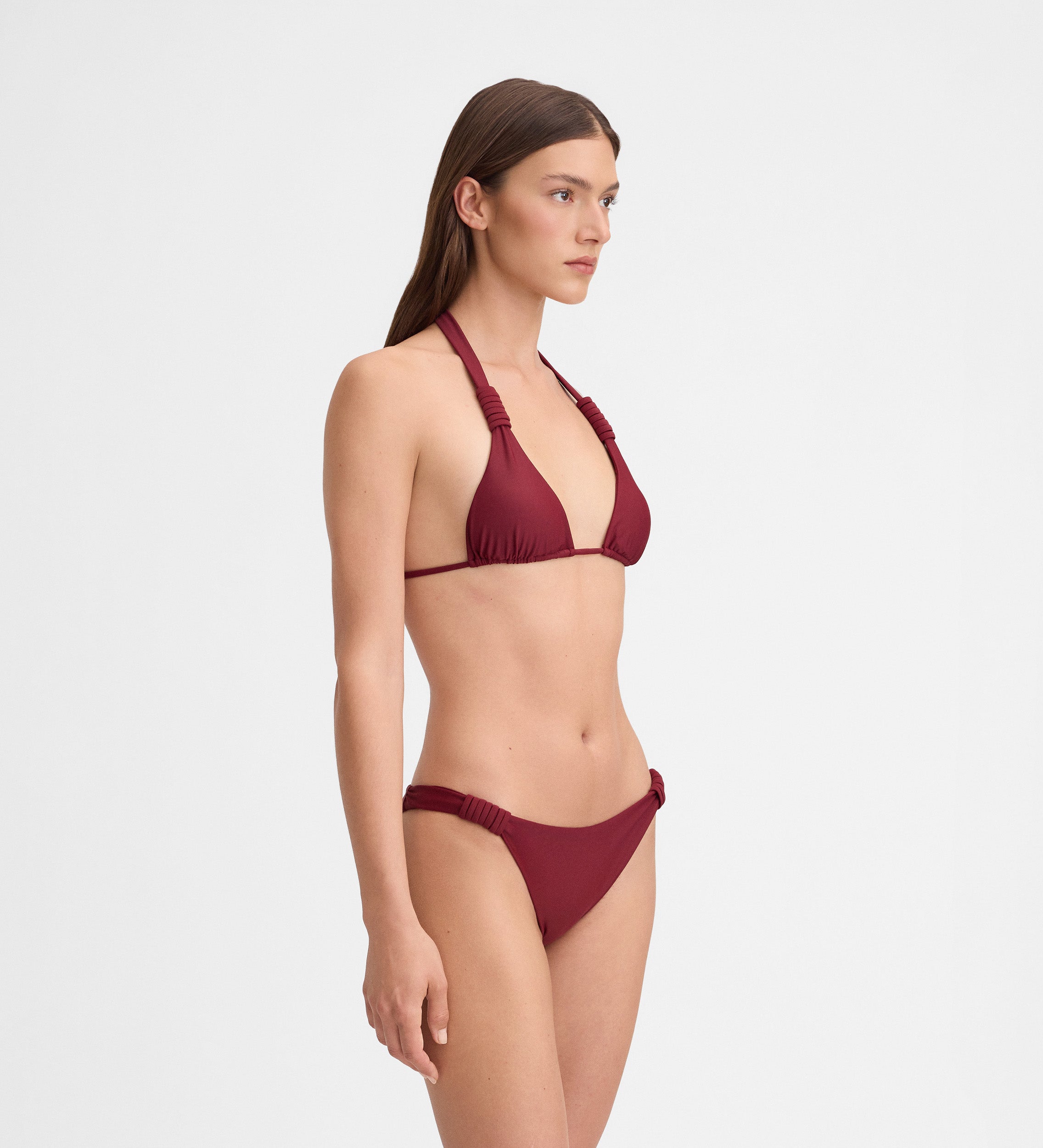 Top bikini triangular