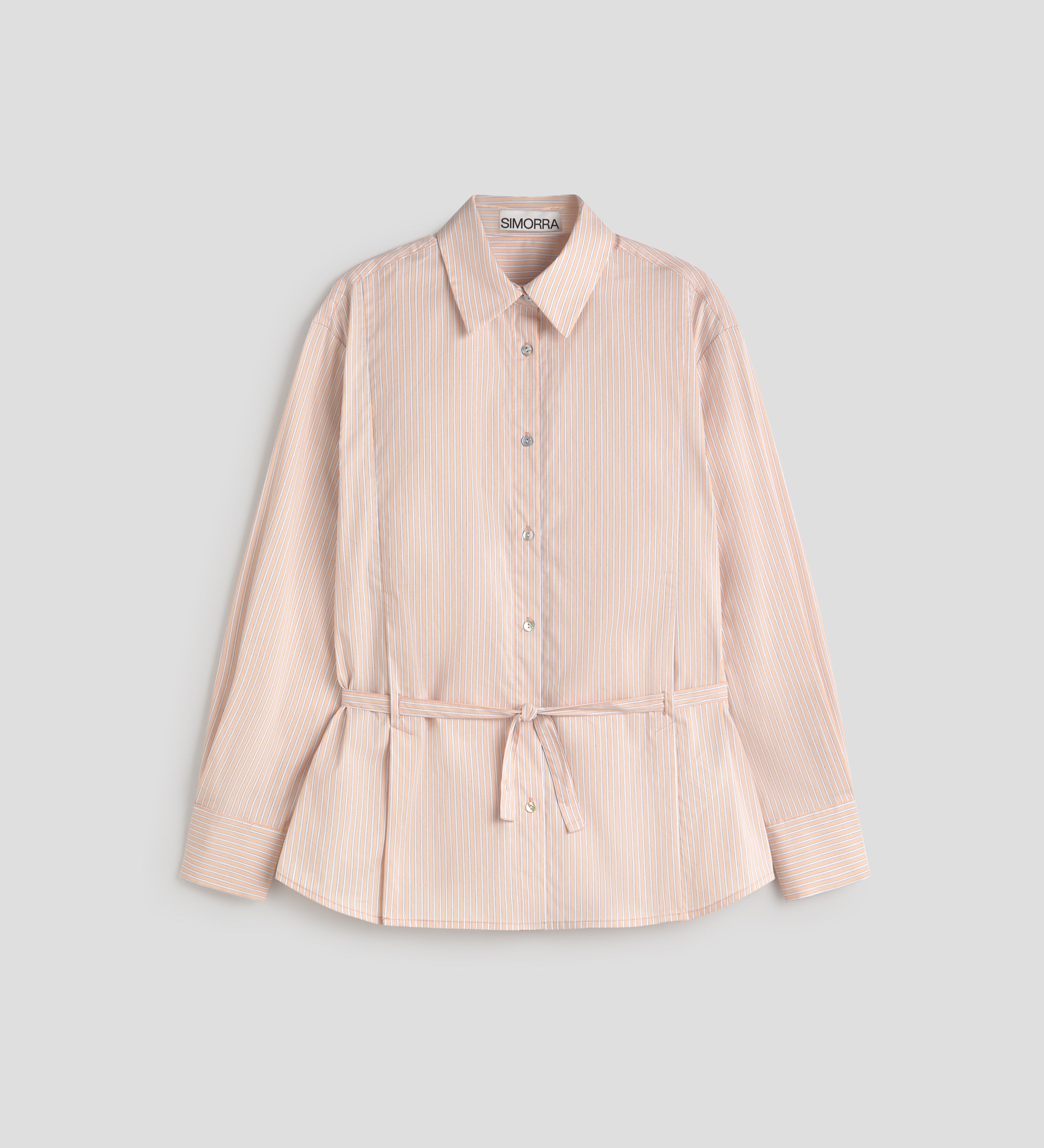 Camisa rayas con ceñidor