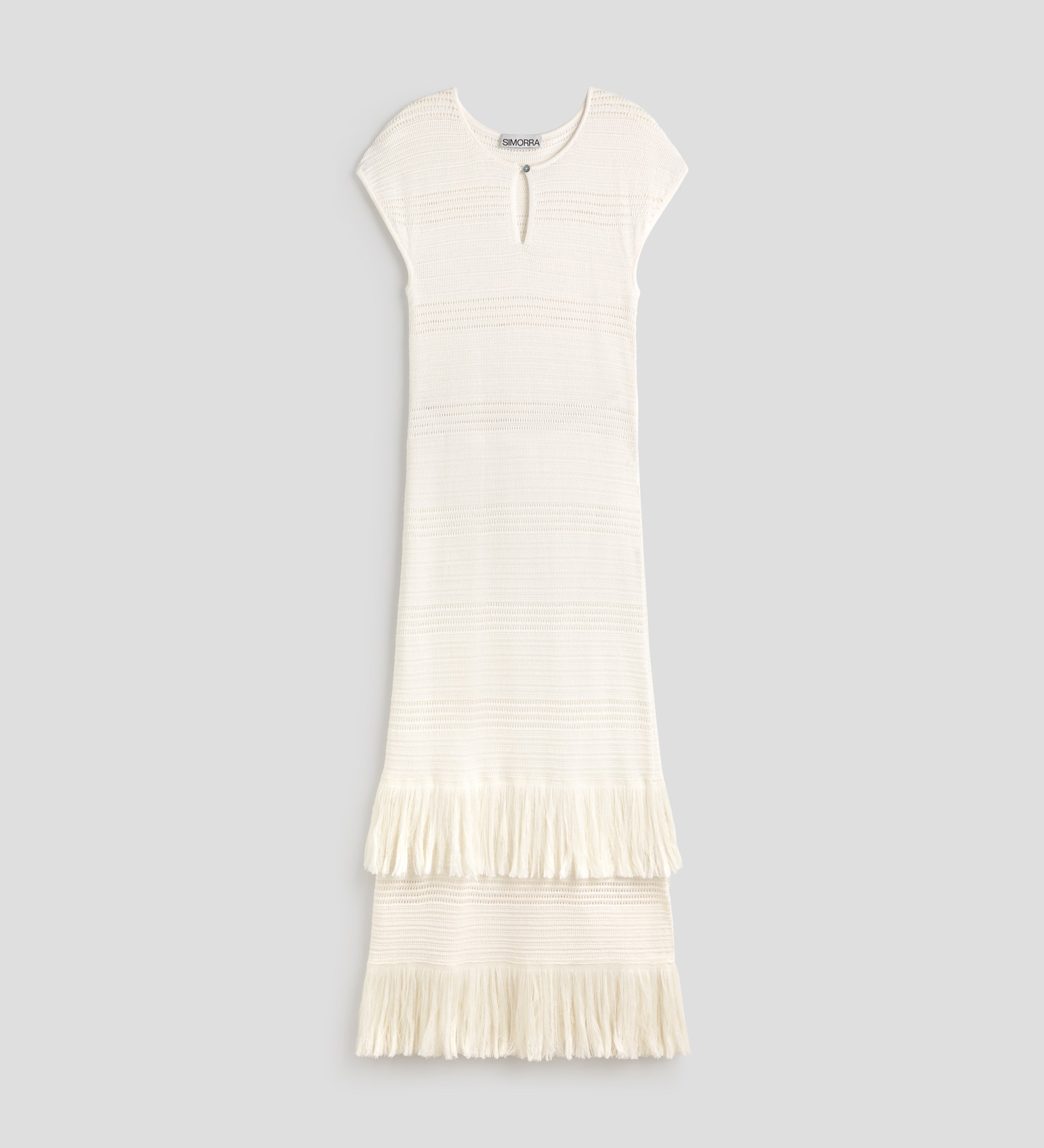 Fringed knit dress