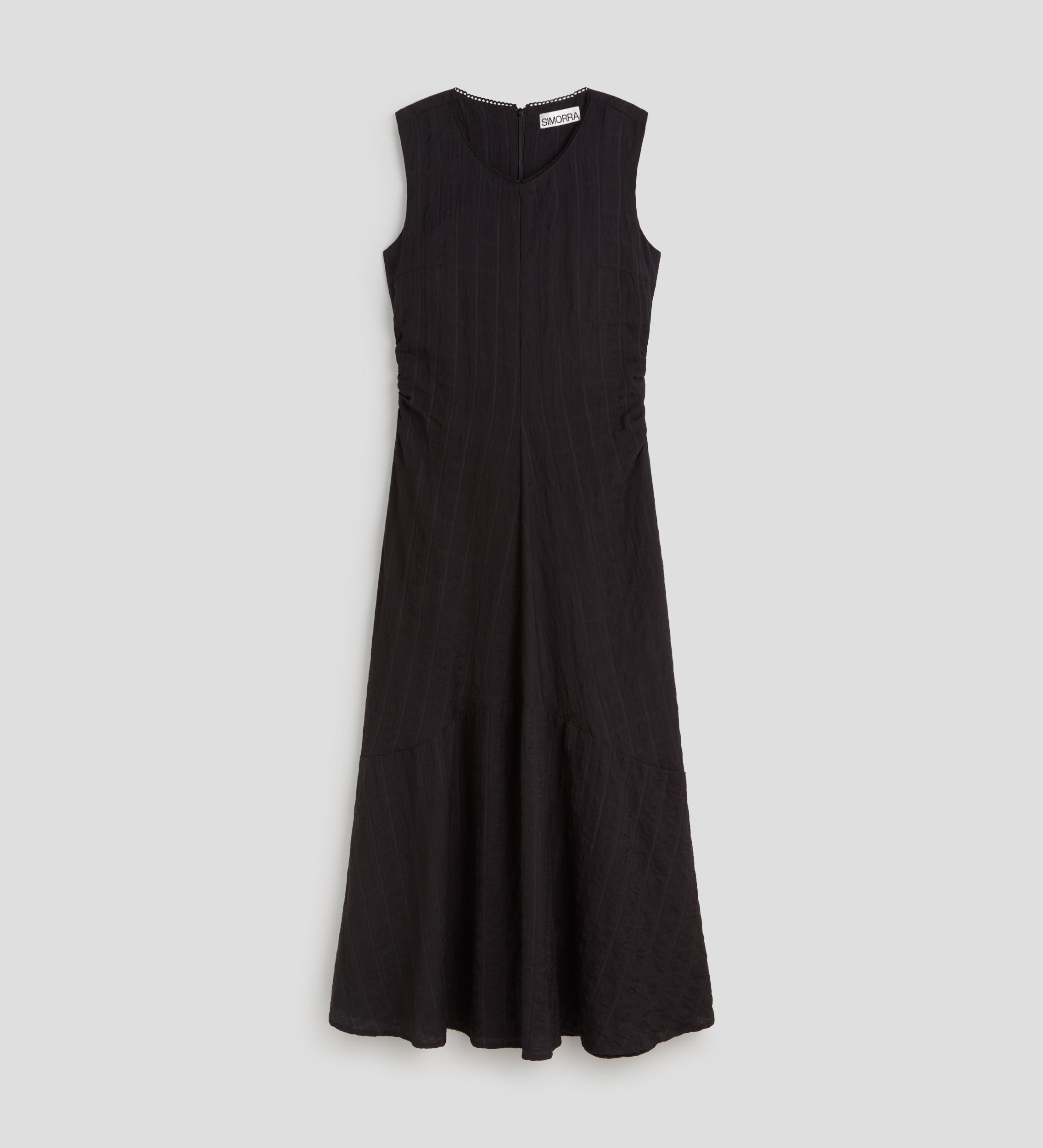 Vestido midi fruncidos