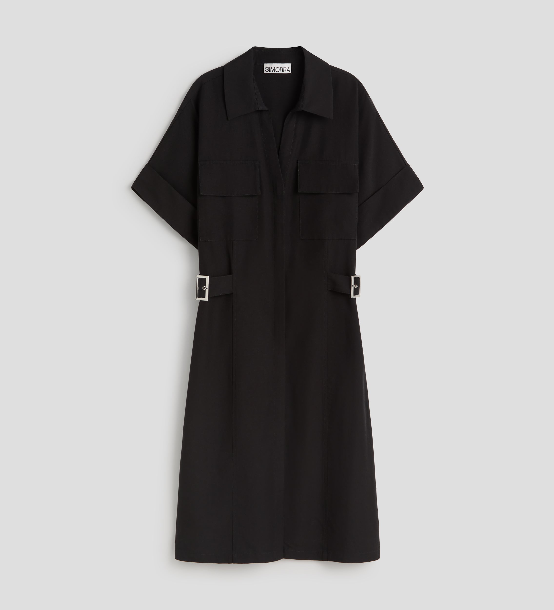 Vestido camisero hebillas