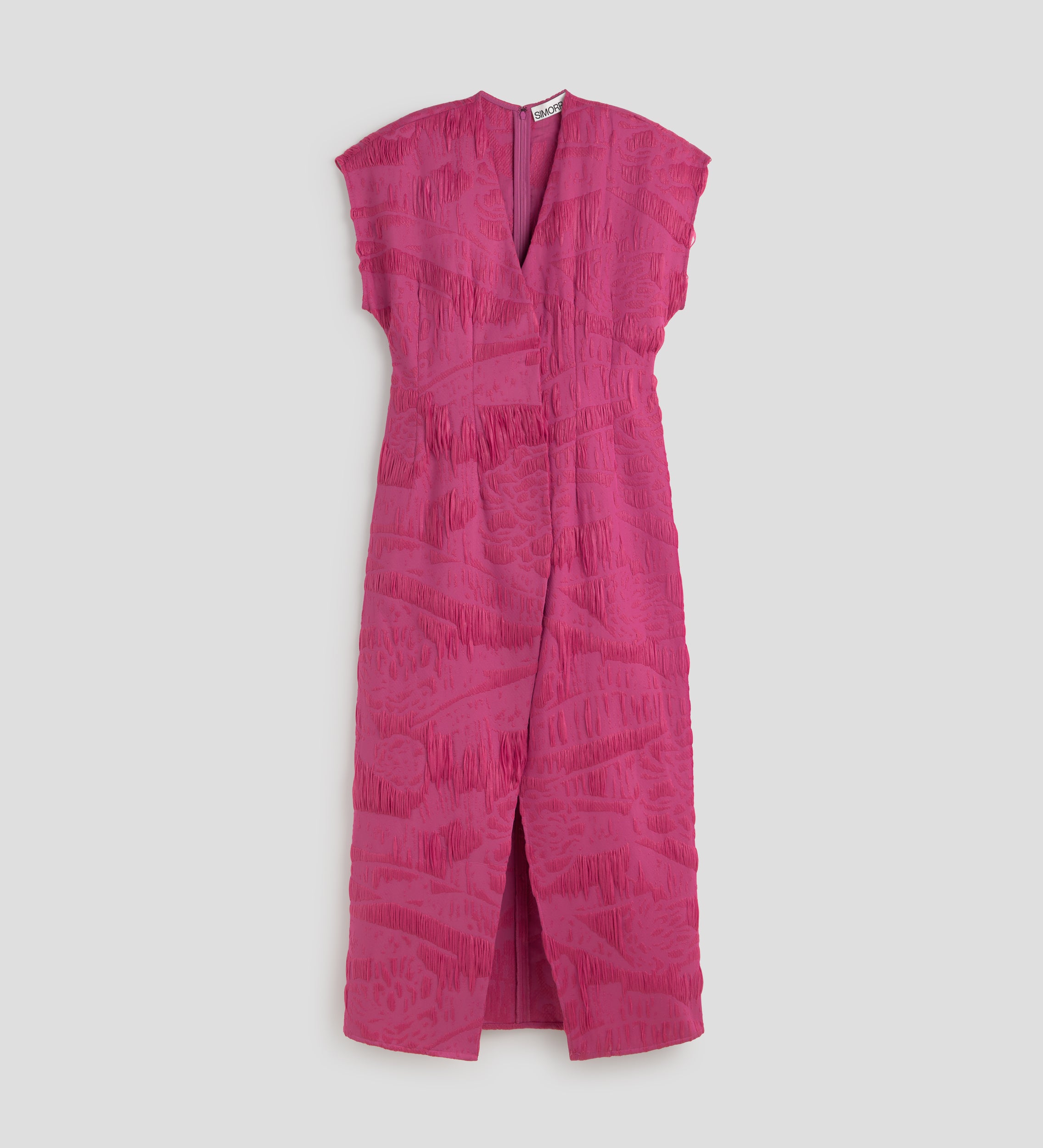 Vestido cruzado jacquard