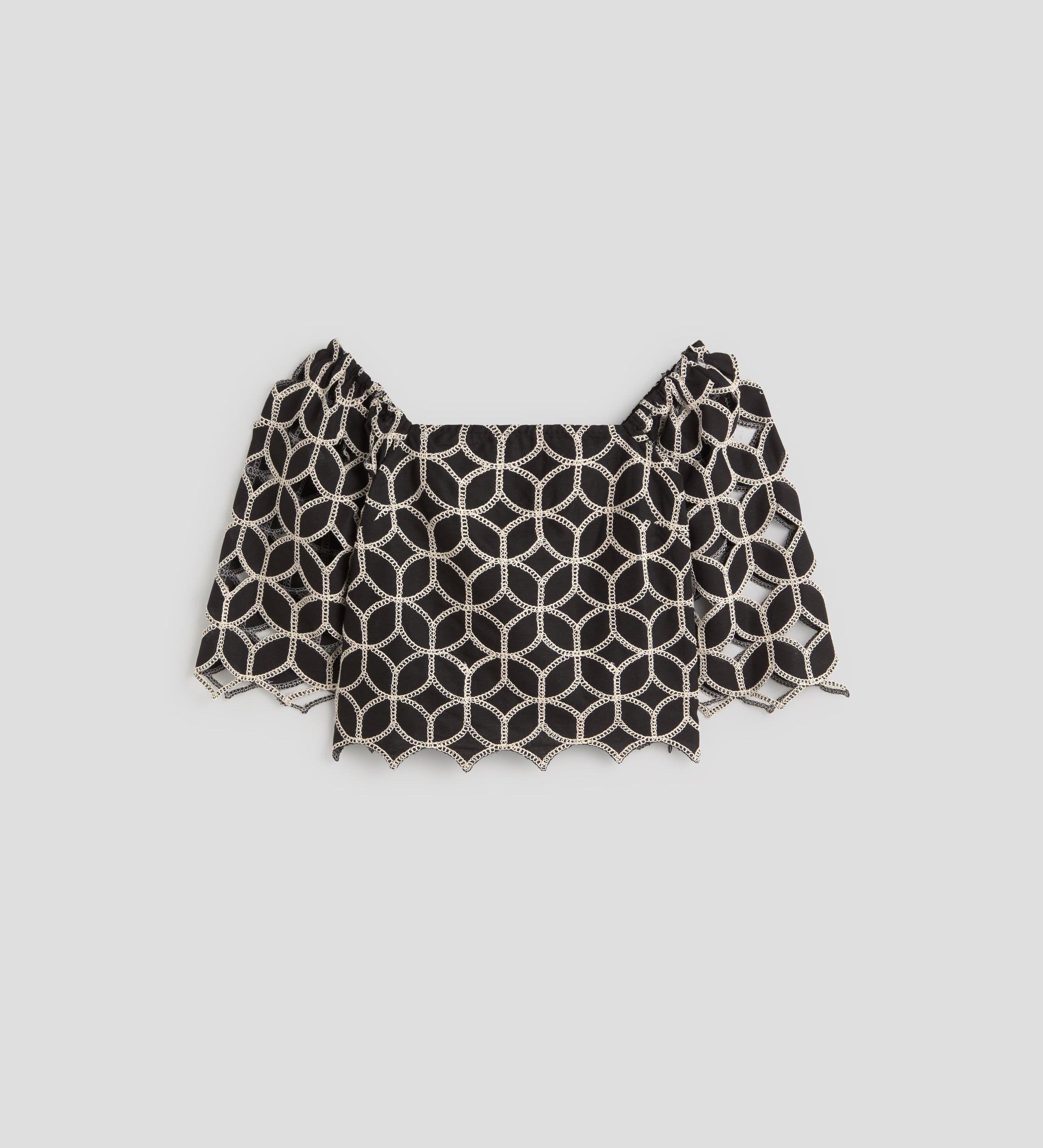 Crop top bordado